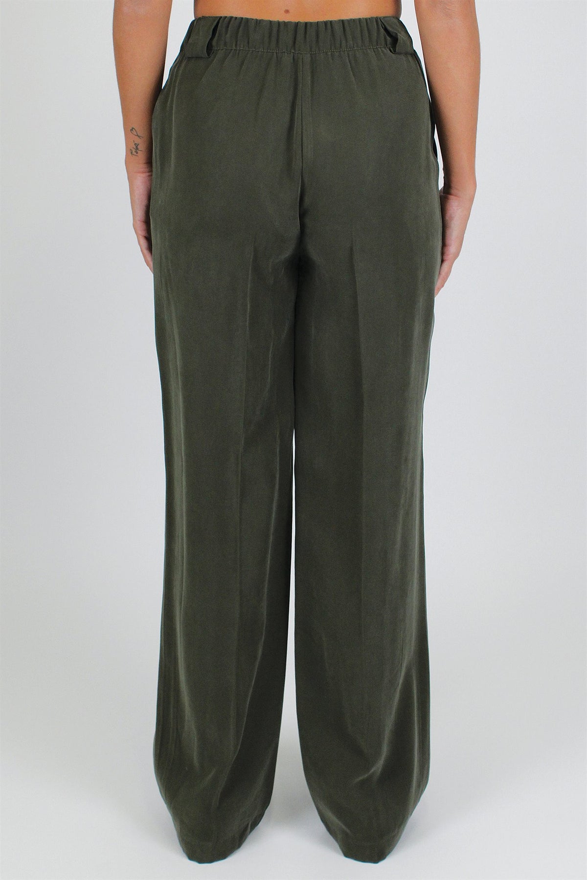 Dixie - Pantalone palazzo con elastico sul retro