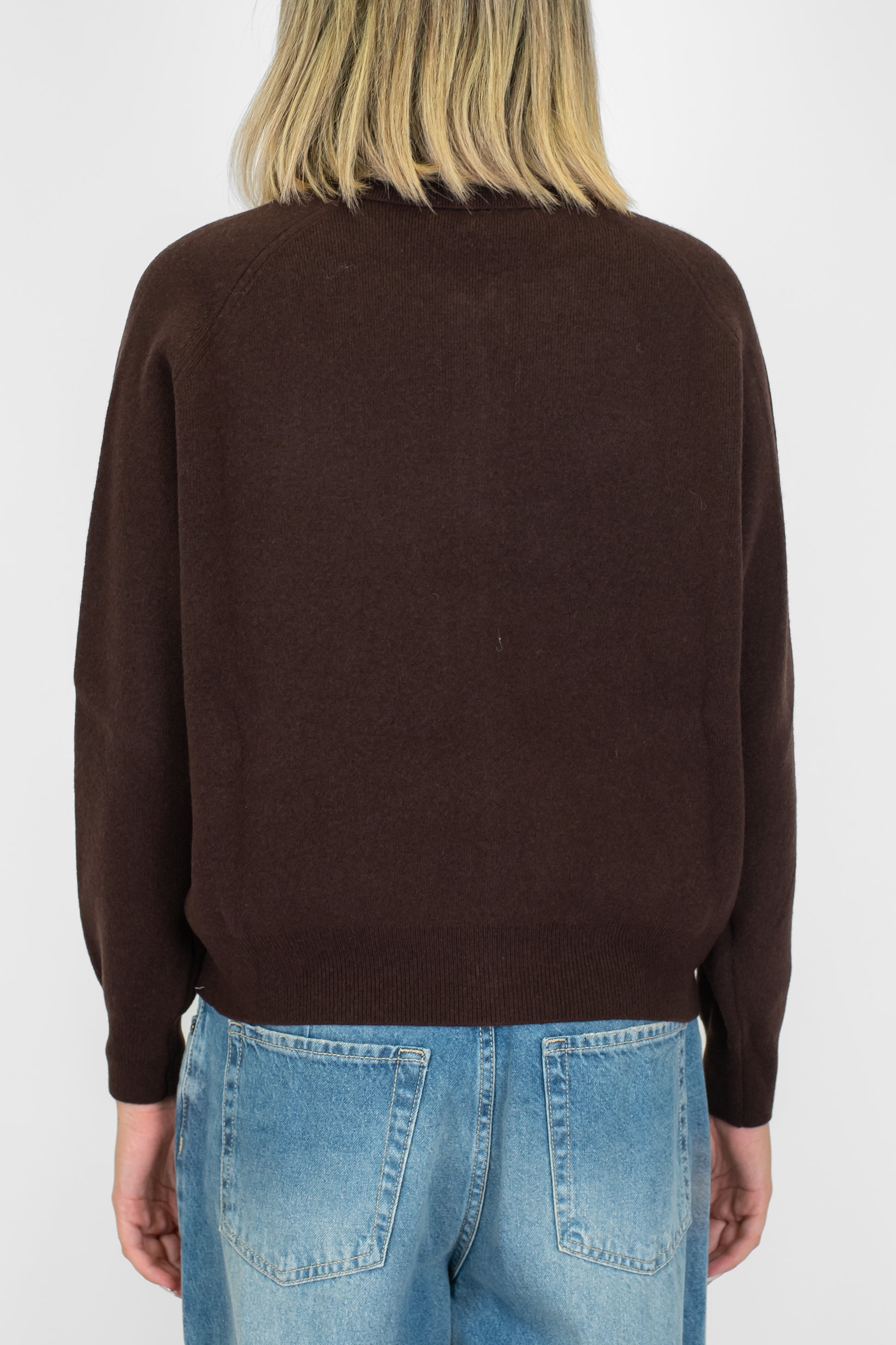 Tensione in - Cardigan in pura lana con chiusura zip