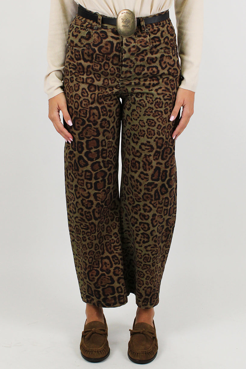 Tensione in - Pantalone fantasia maculata