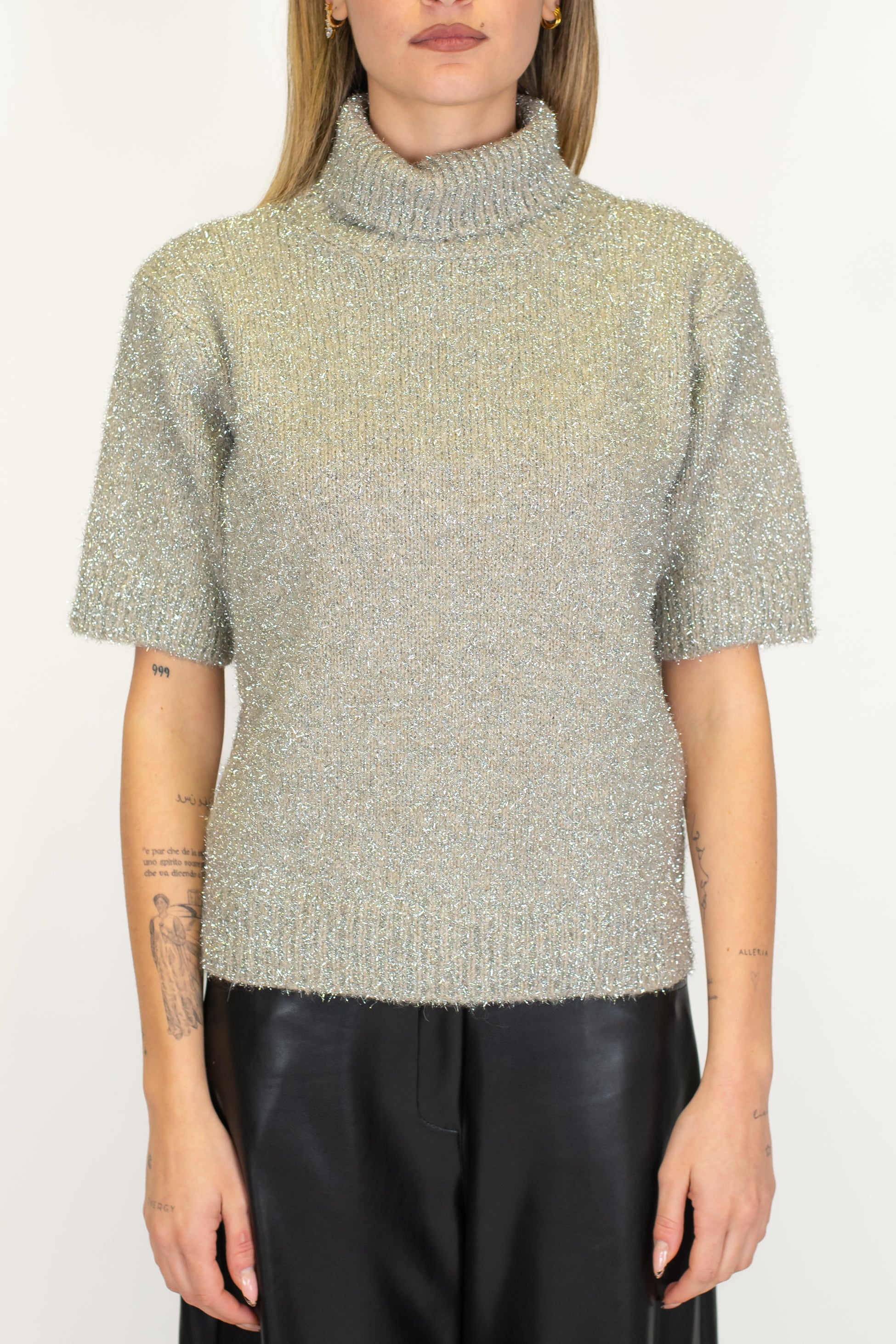 Haveone - Dolcevita mezzamanica lurex in misto lana