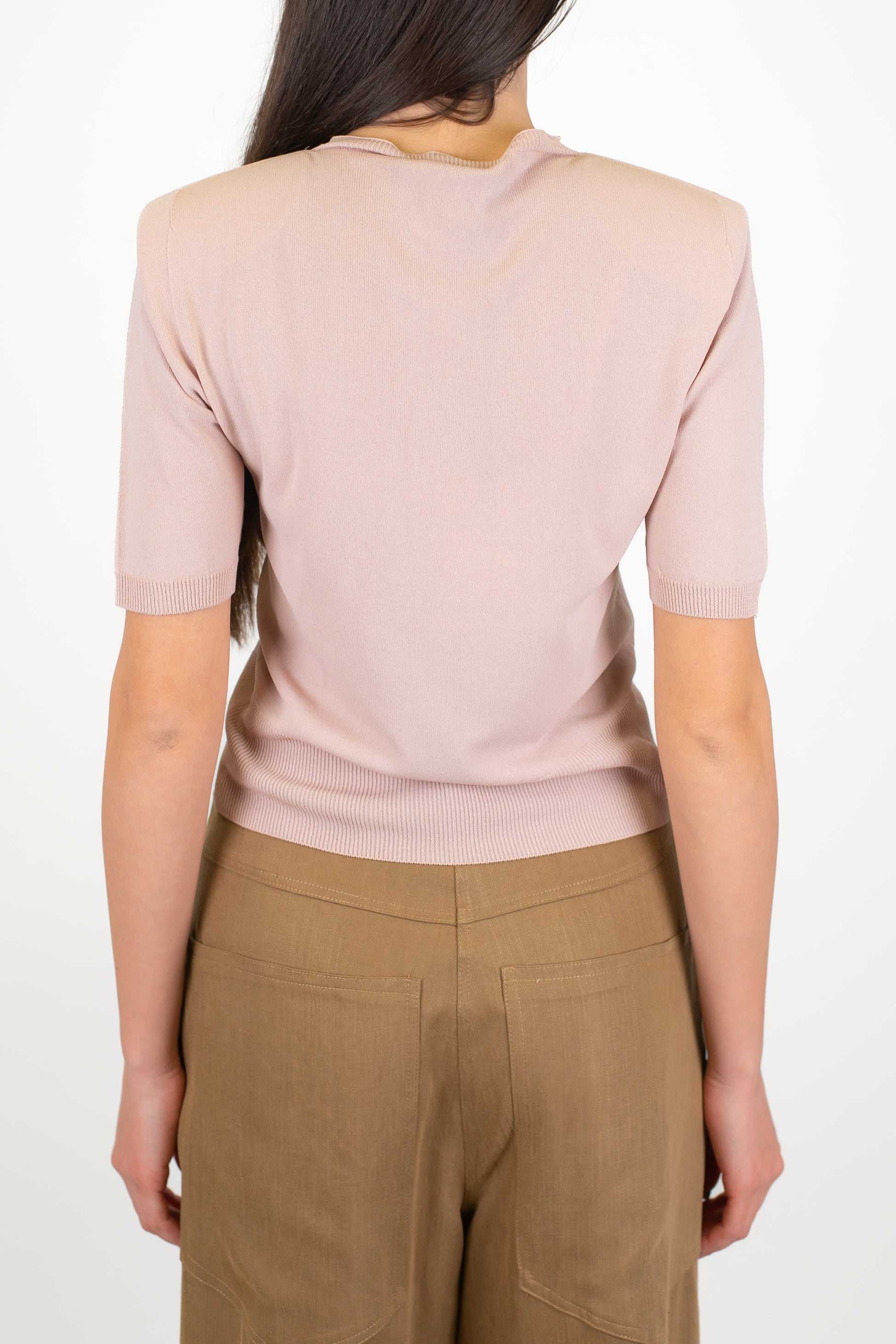 Maryley - Maglia mezza manica in viscosa leggera con spalline