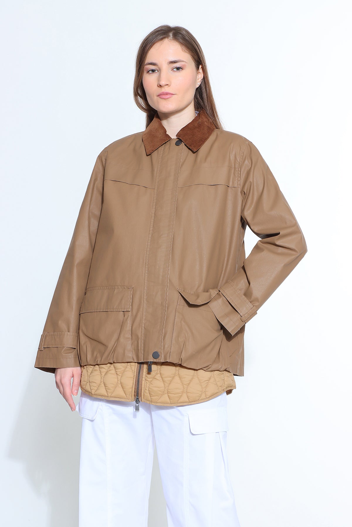 Maryley - Giubbino over con piumino interno