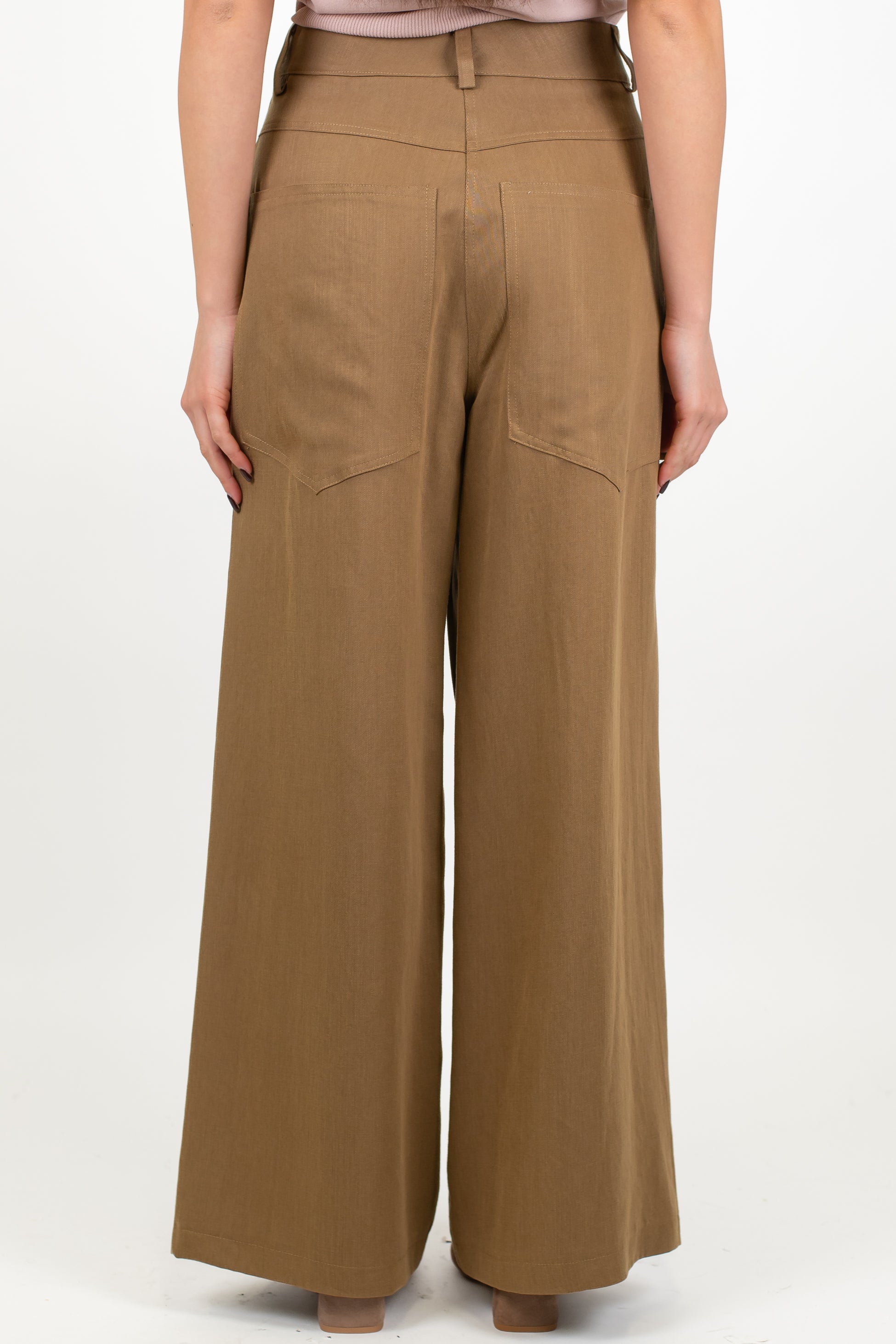 Tensione in - Pantalone palazzo effetto denim