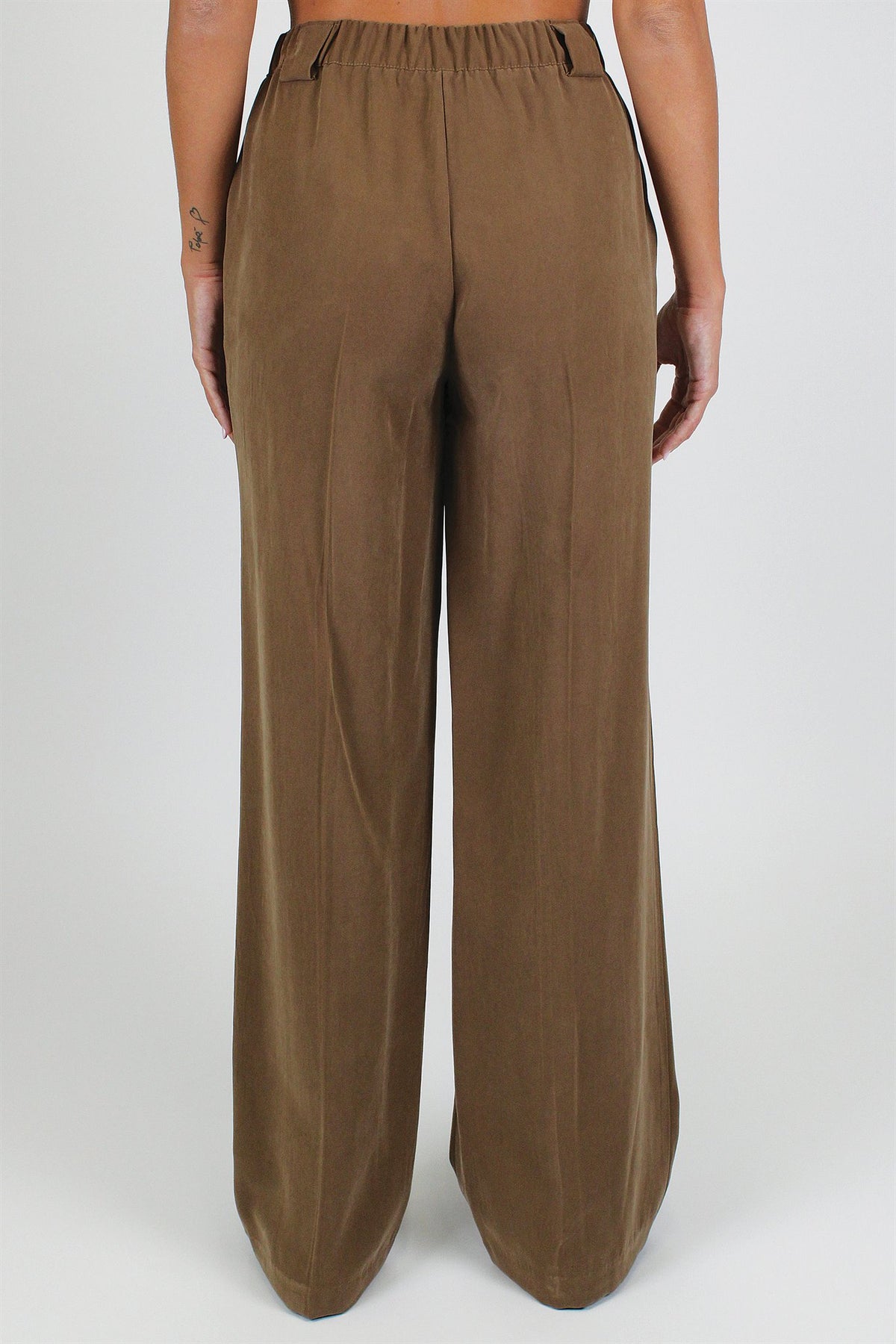 Dixie - Pantalone palazzo con elastico sul retro