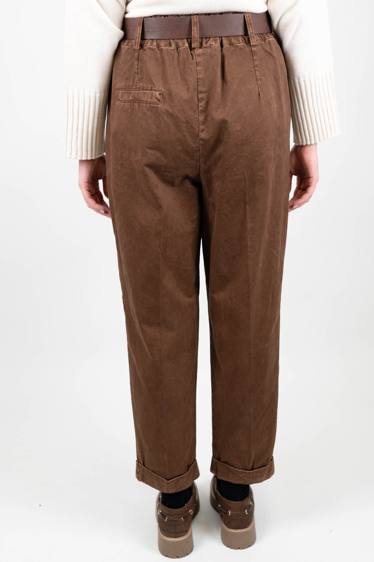 Tensione in - Pantalone regular effetto vintage con pinces