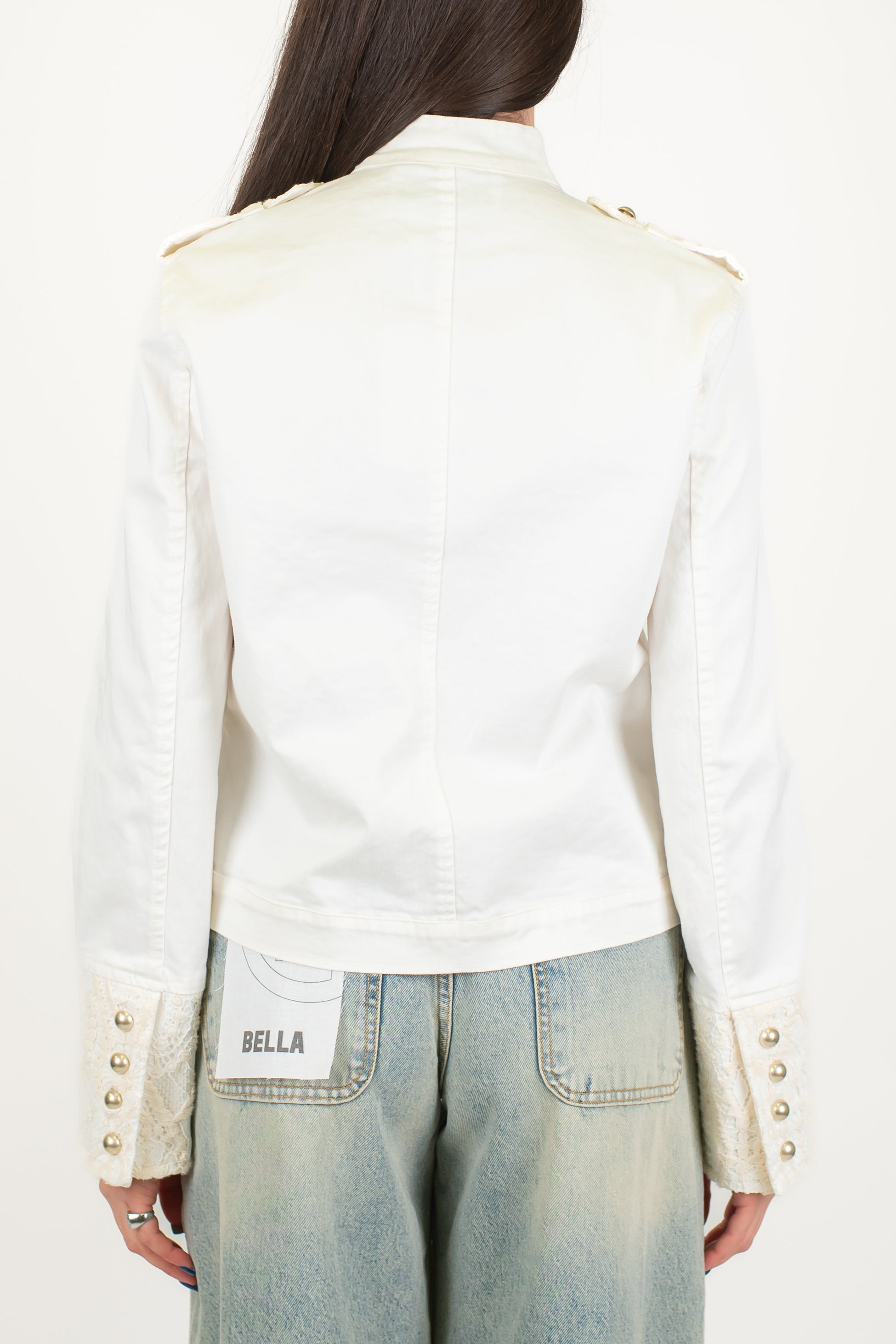 Motel - Giacca in denim colorato modello Napoleone