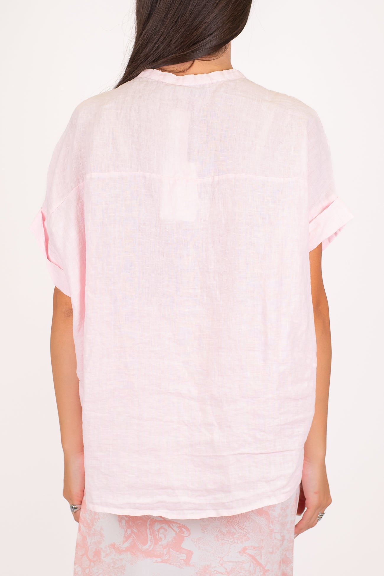 Motel - Camicia mezza manica in puro lino