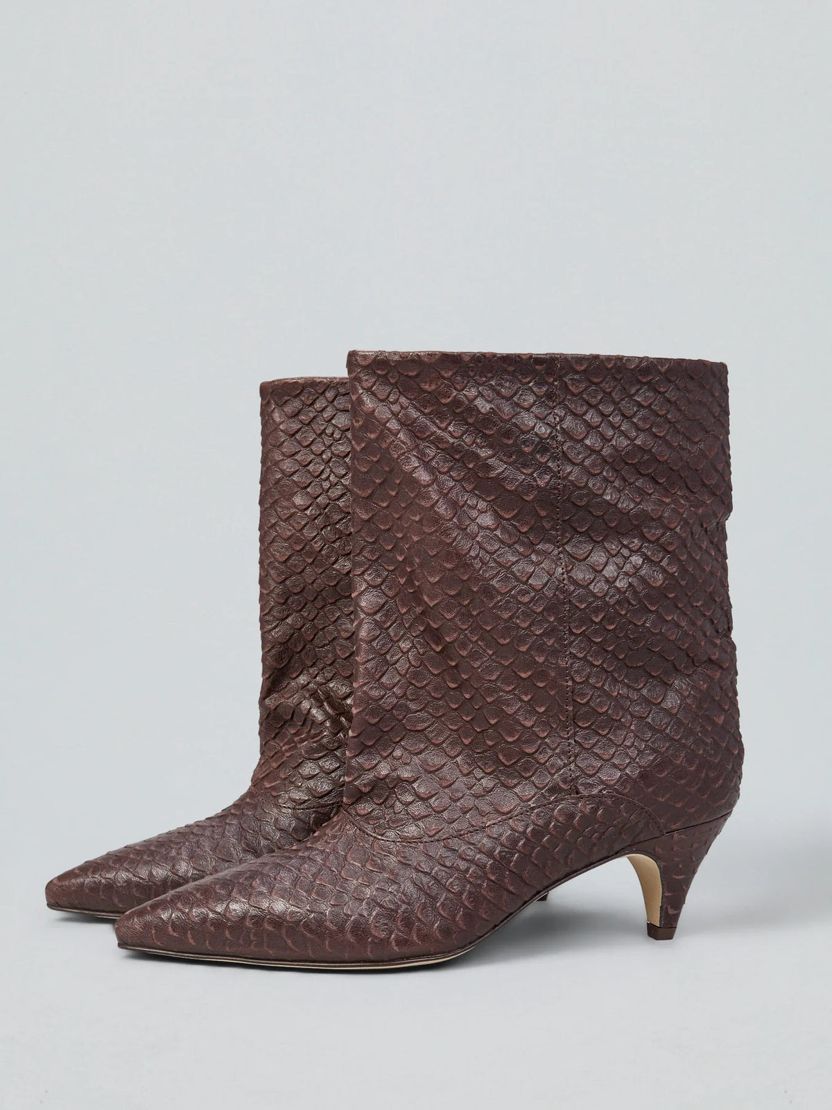 Ovyè - Stivaletto in pelle snake
