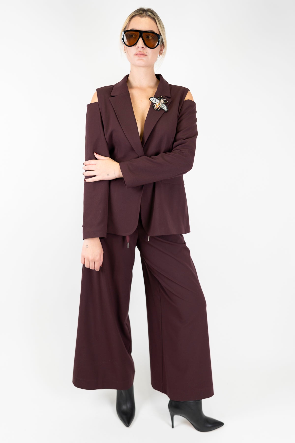 Tensione in - Pantalone palazzo con coulisse