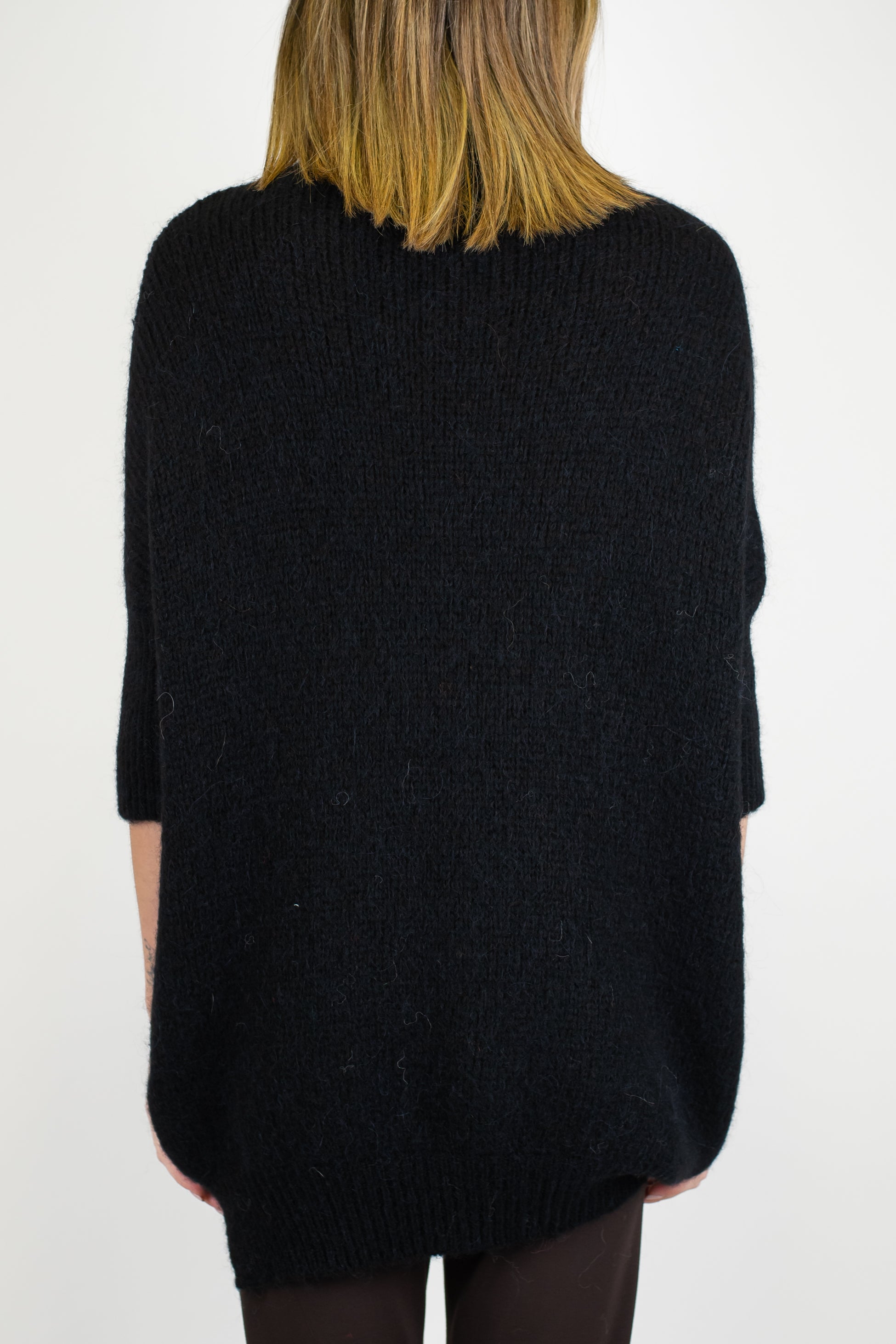 Imperial - Dolcevita over in misto lana con spacchetti laterali