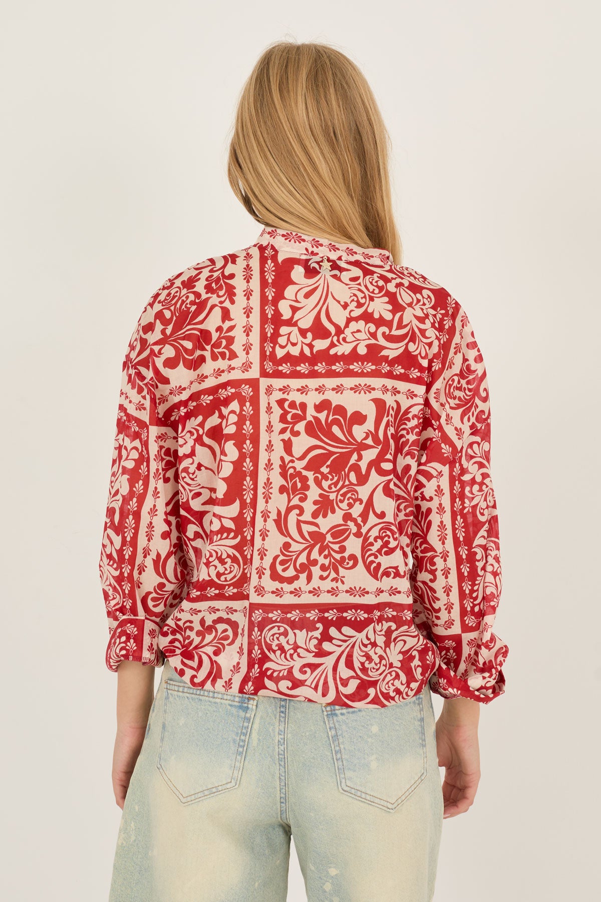 Souvenir - Camicia fantasia in mussola di cotone