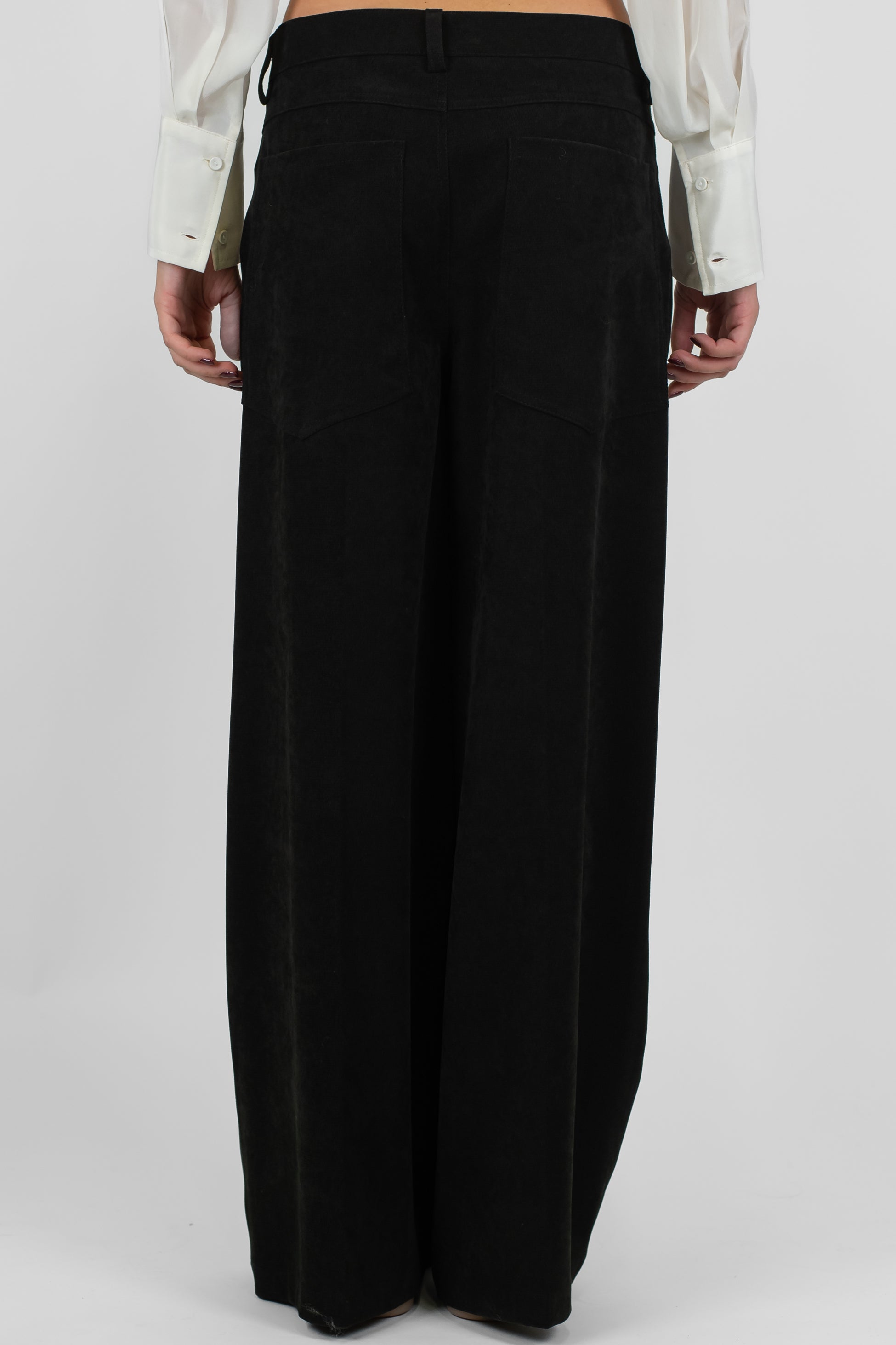 Motel - Pantalone palazzo in velluto