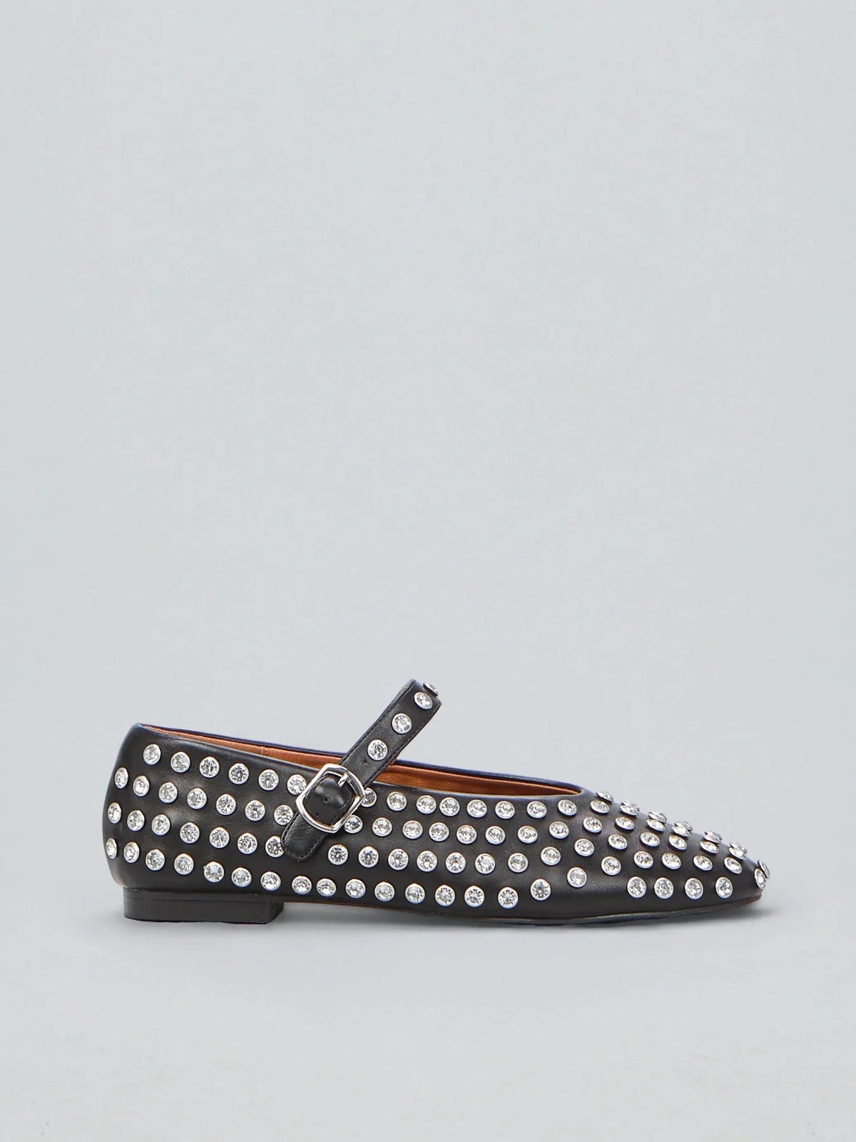 Ovyé - Ballerina in pelle con strass