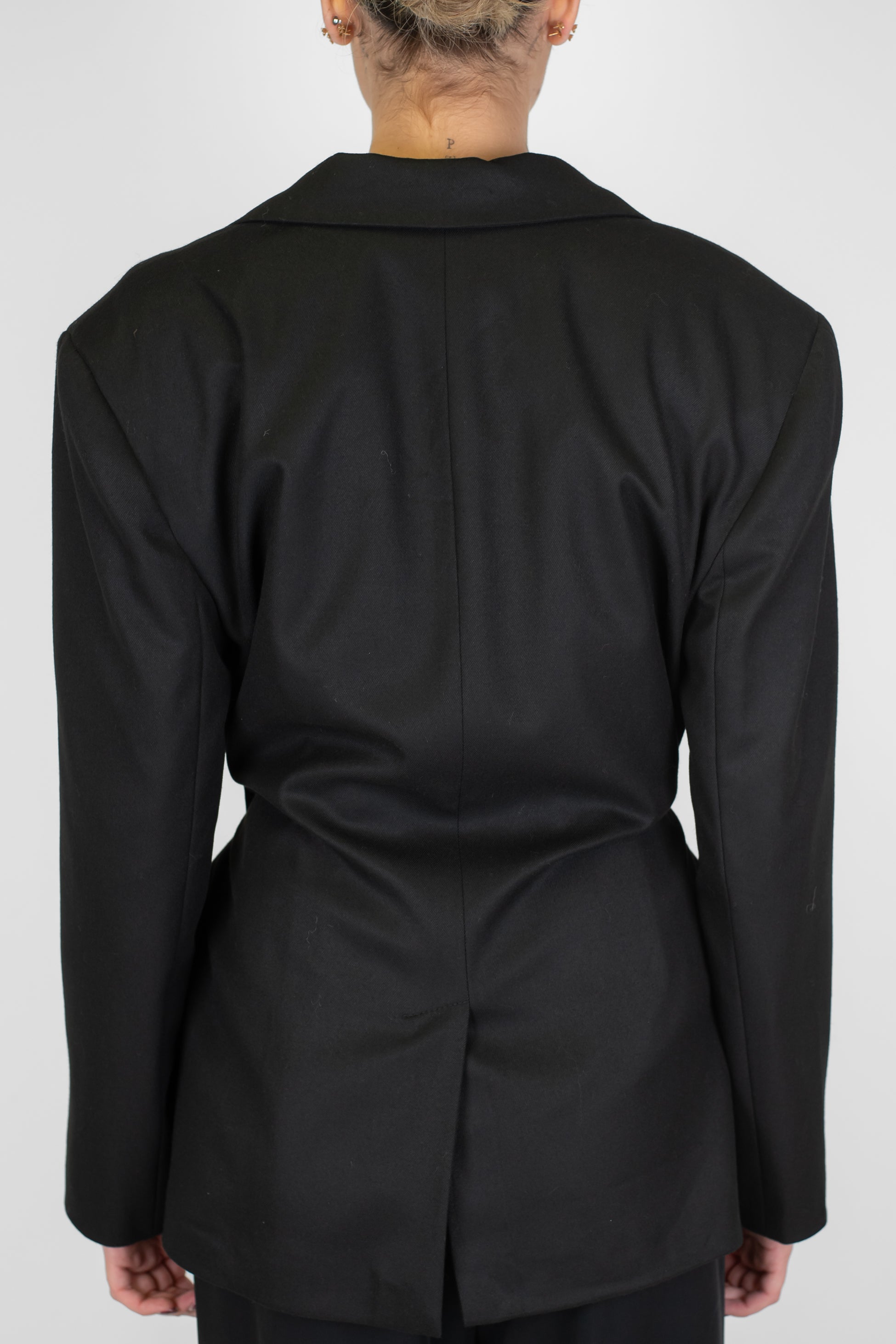 Tensione in - Giacca a portafoglio con cintura in tessuto