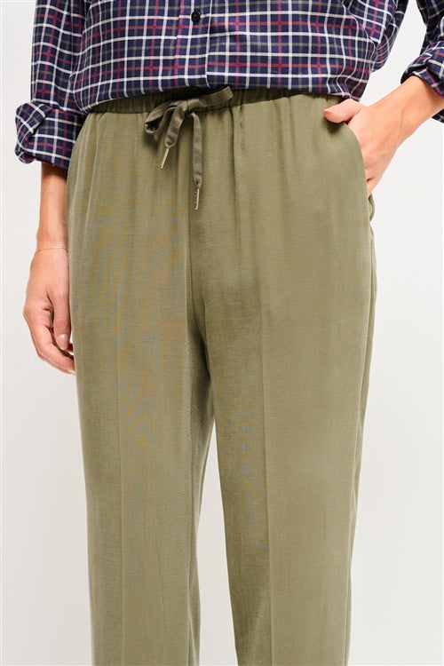 Maryley - Pantalone sigaretta con coulisse