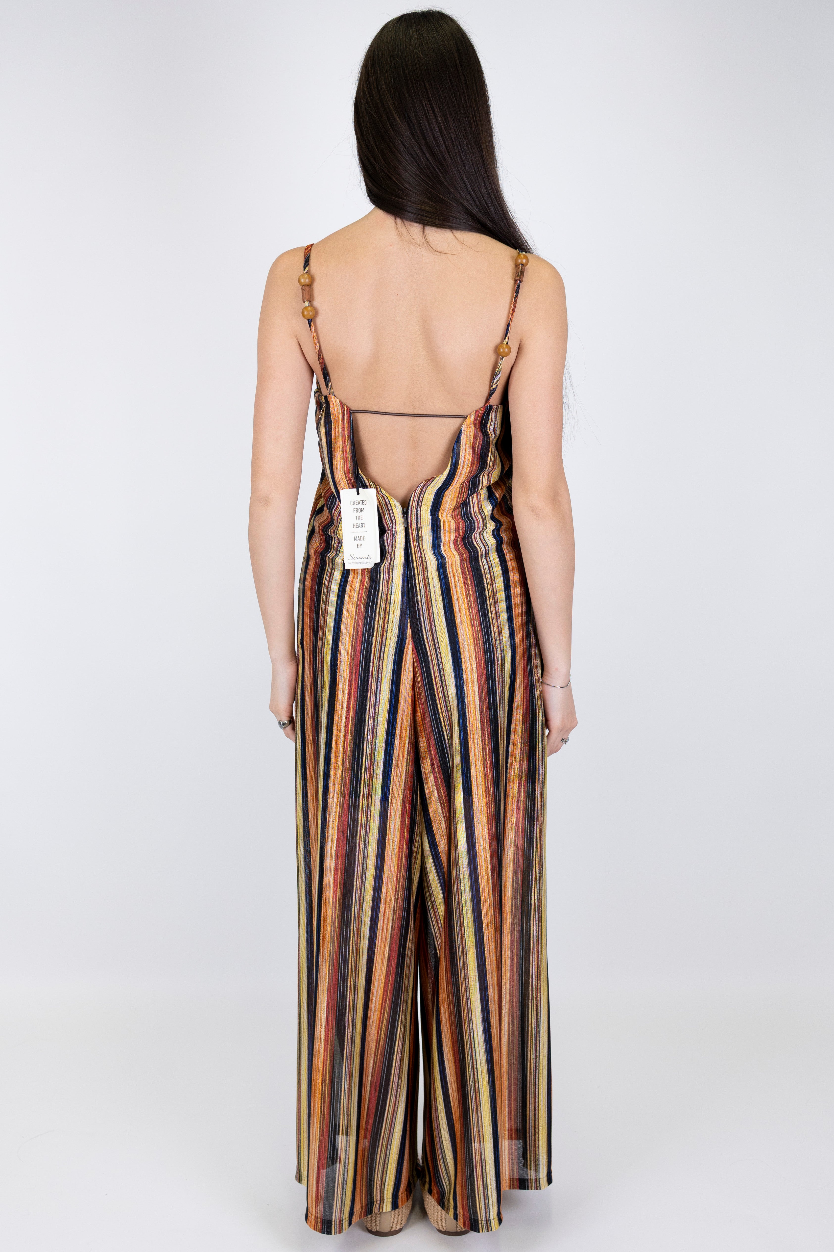 Souvenir - Tuta fantasia multicolor con scollatura sul retro