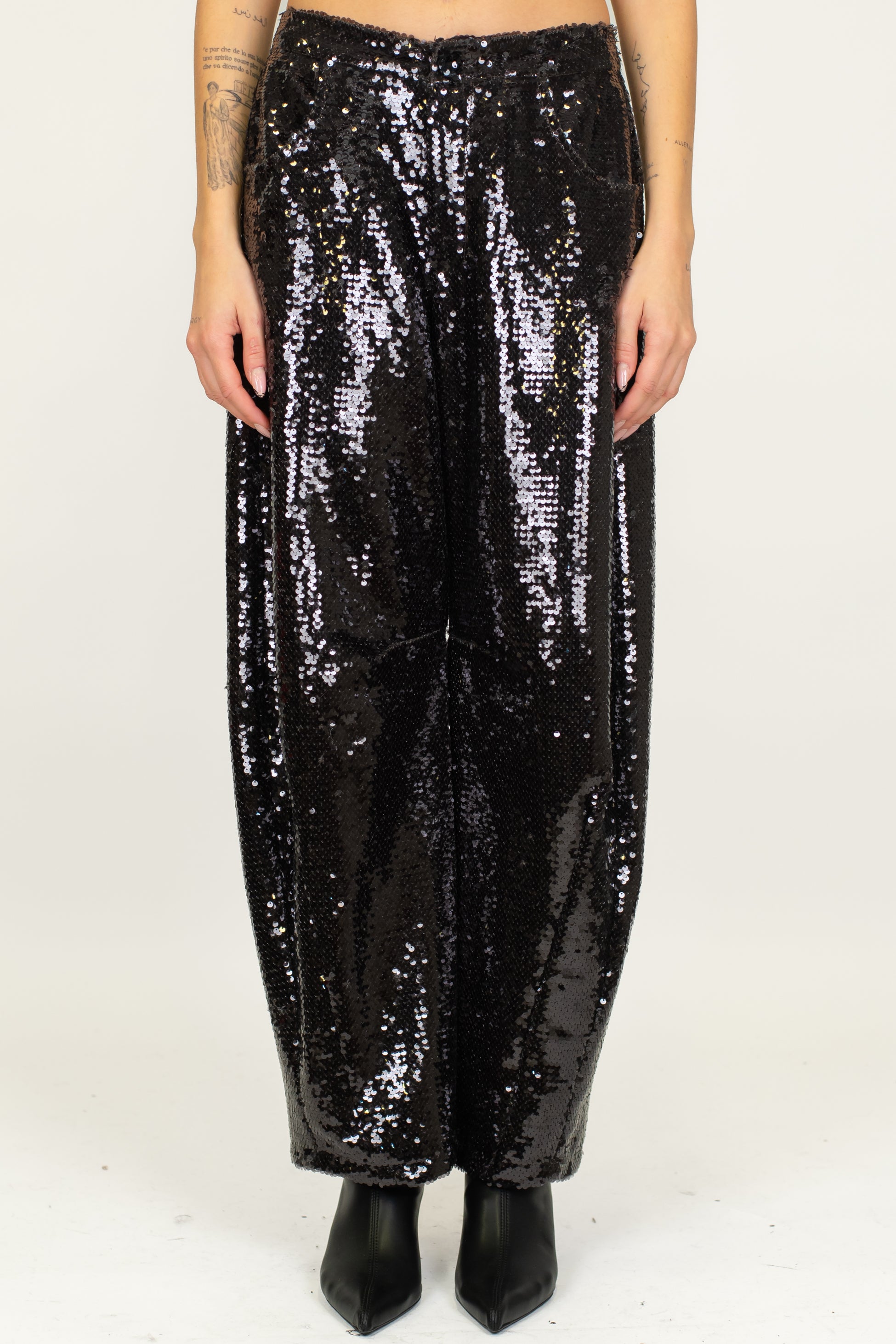 Tensione in - Pantalone balloon in paillettes