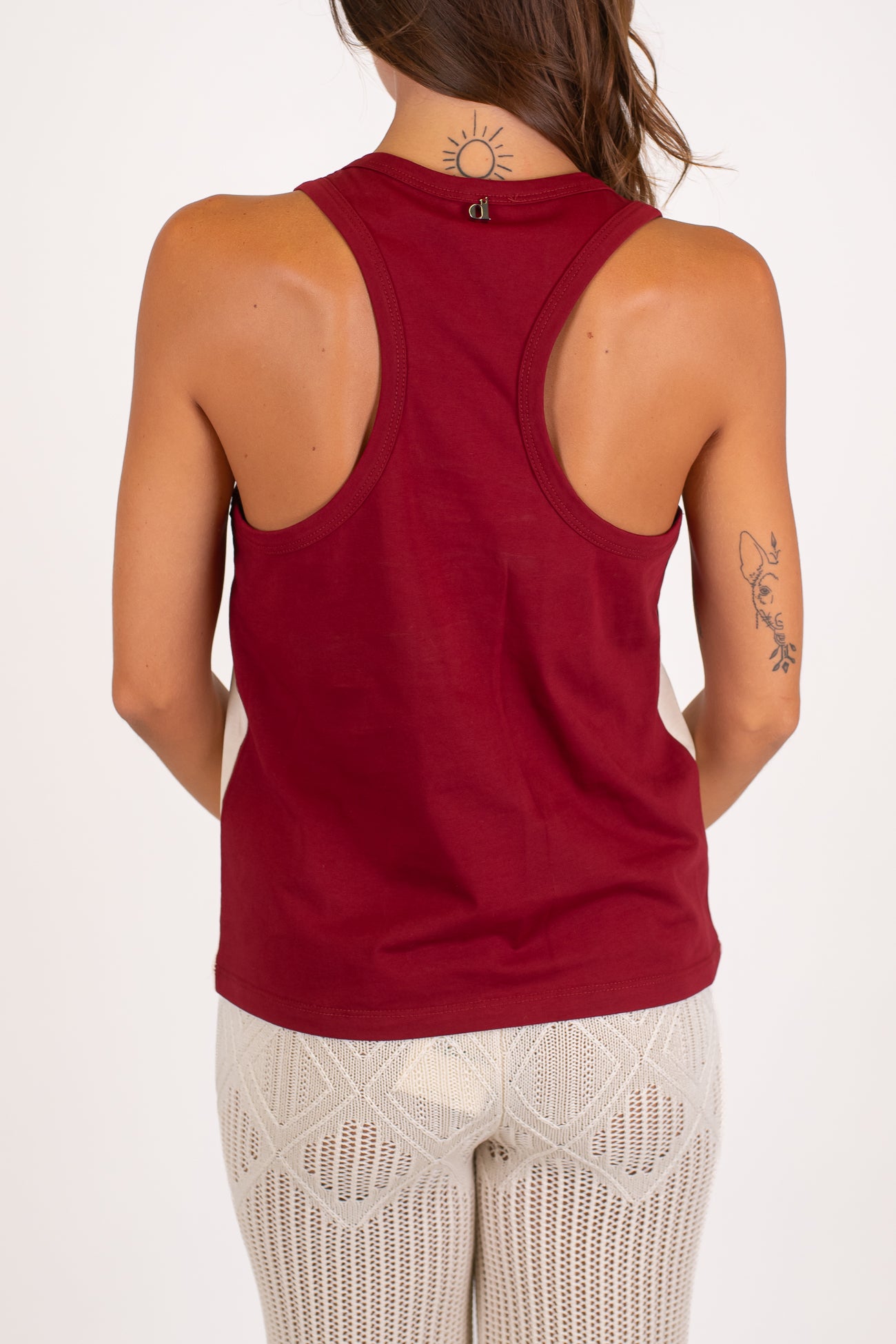Dixie - Canotta bicolore in cotone