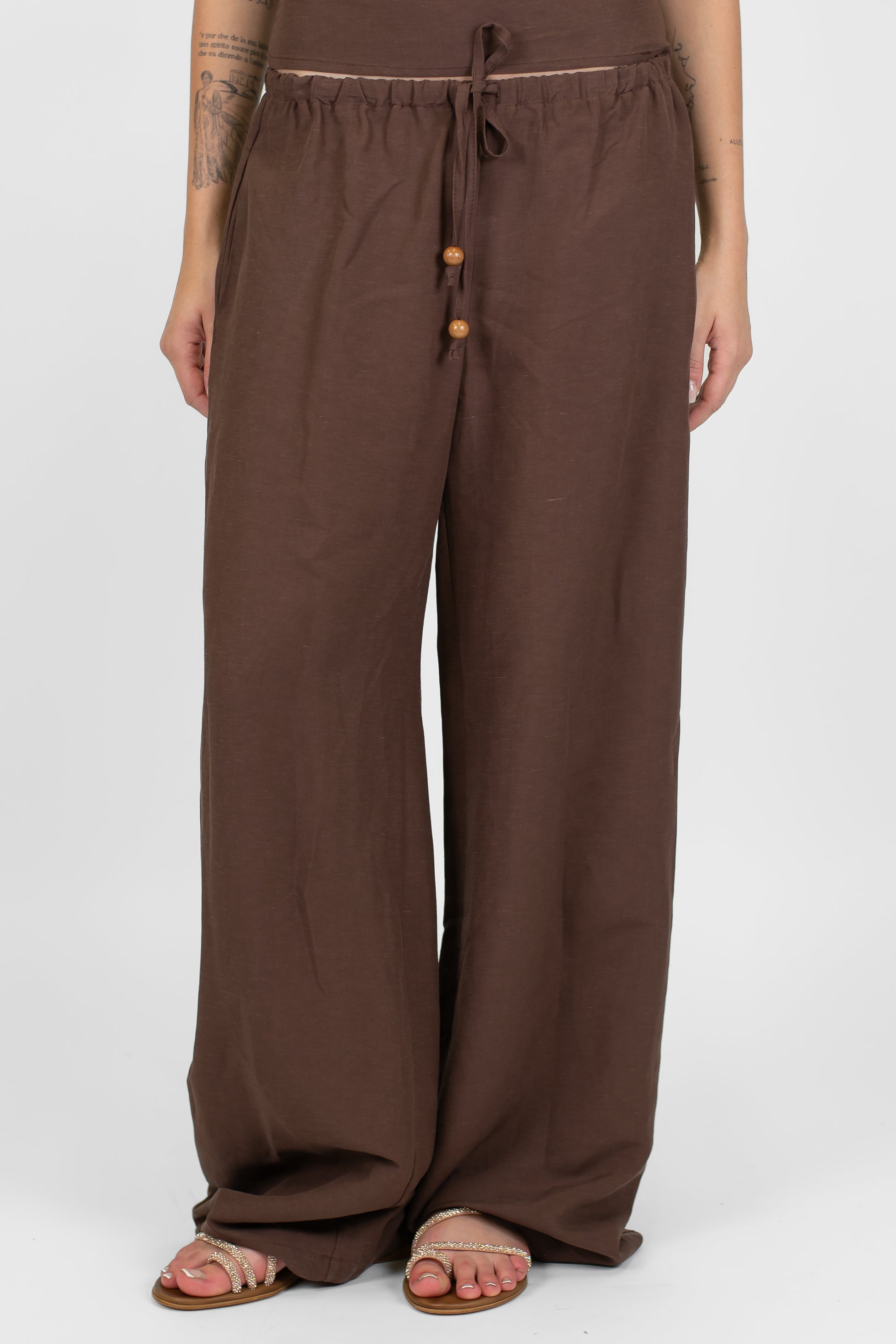 Tensione in - Coordinato pantalone e top a fascia