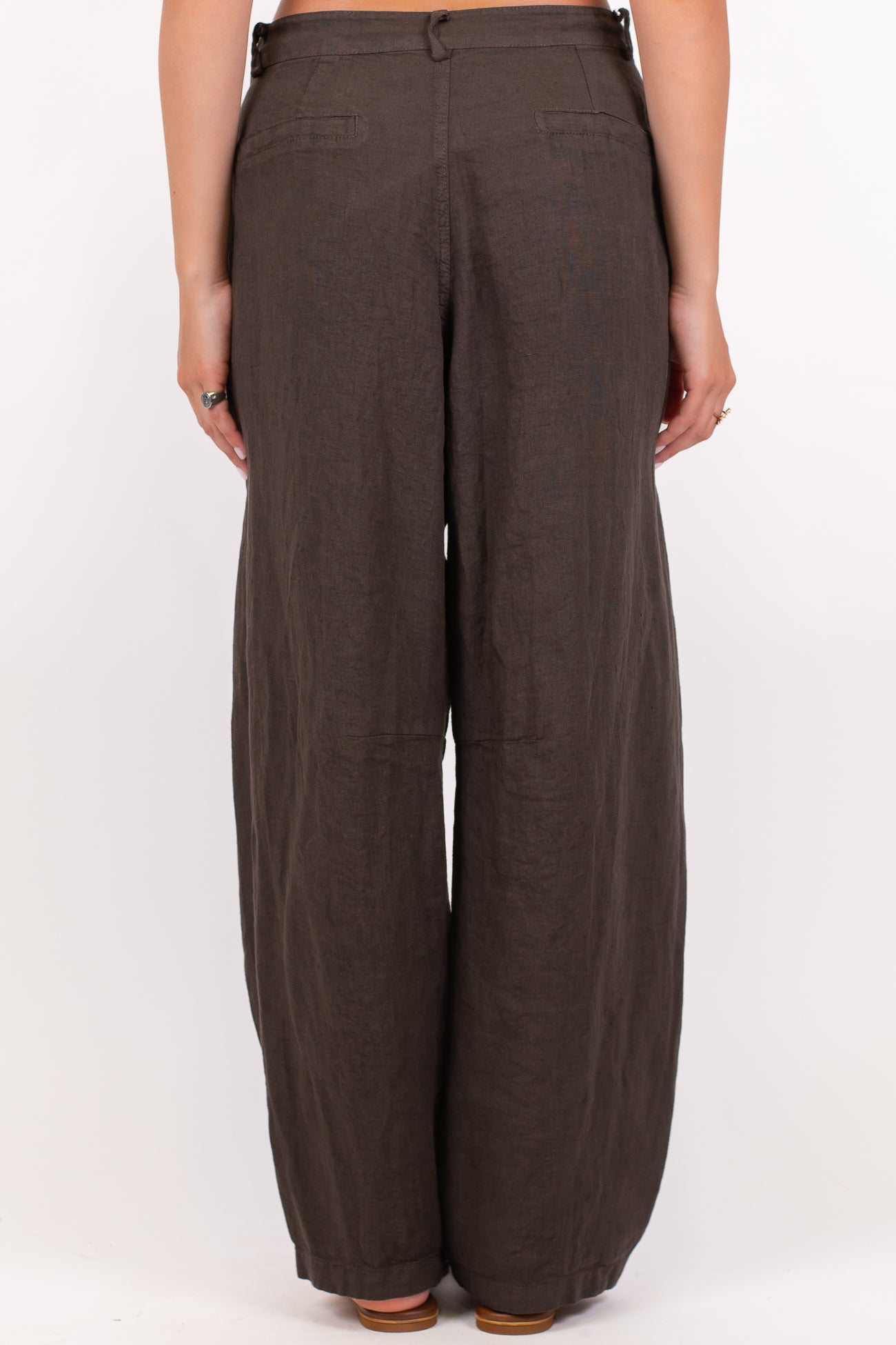 Tensione in - Pantalone balloon in puro lino