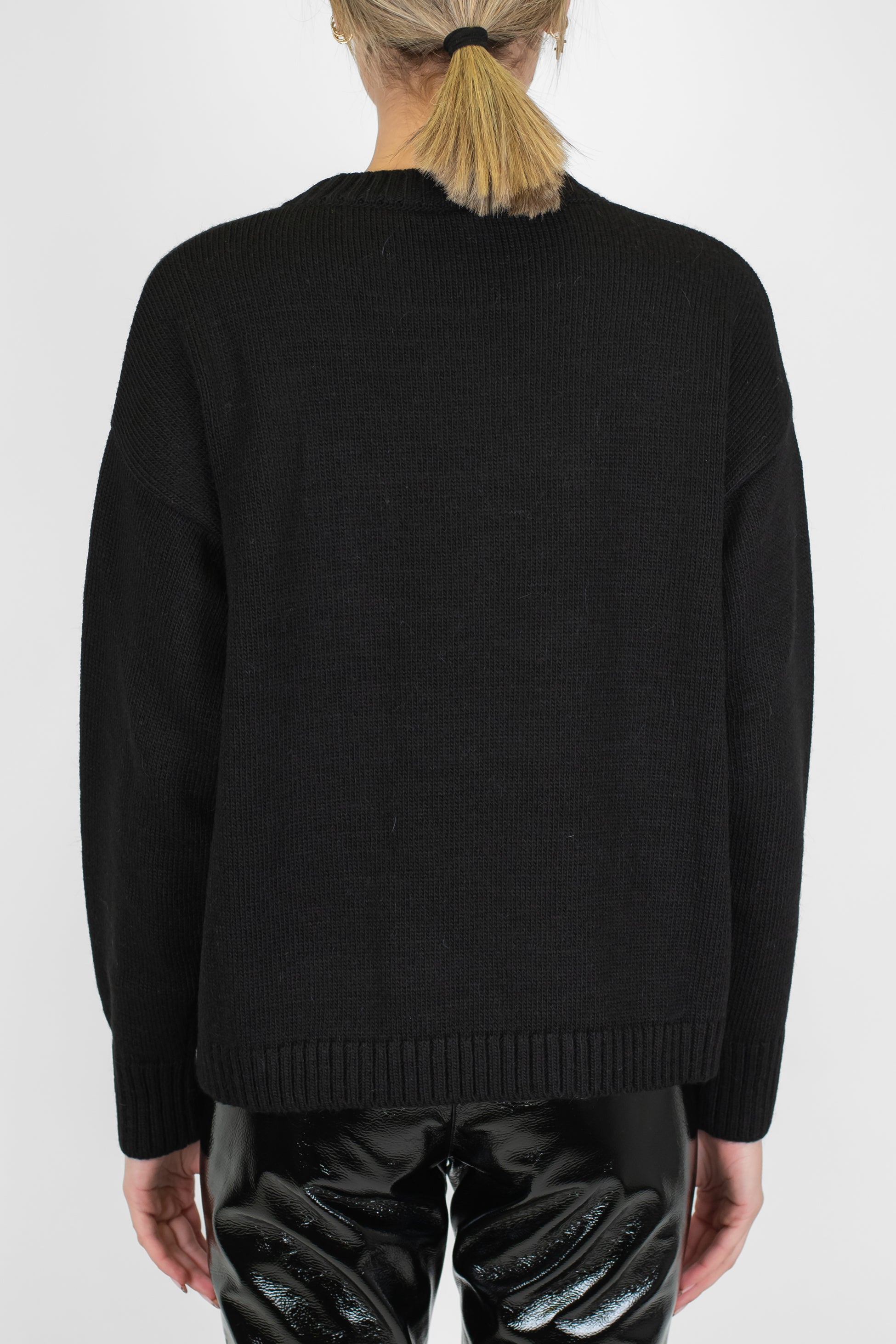 Tensione in - Maglia con scritta in misto lana/cashmere