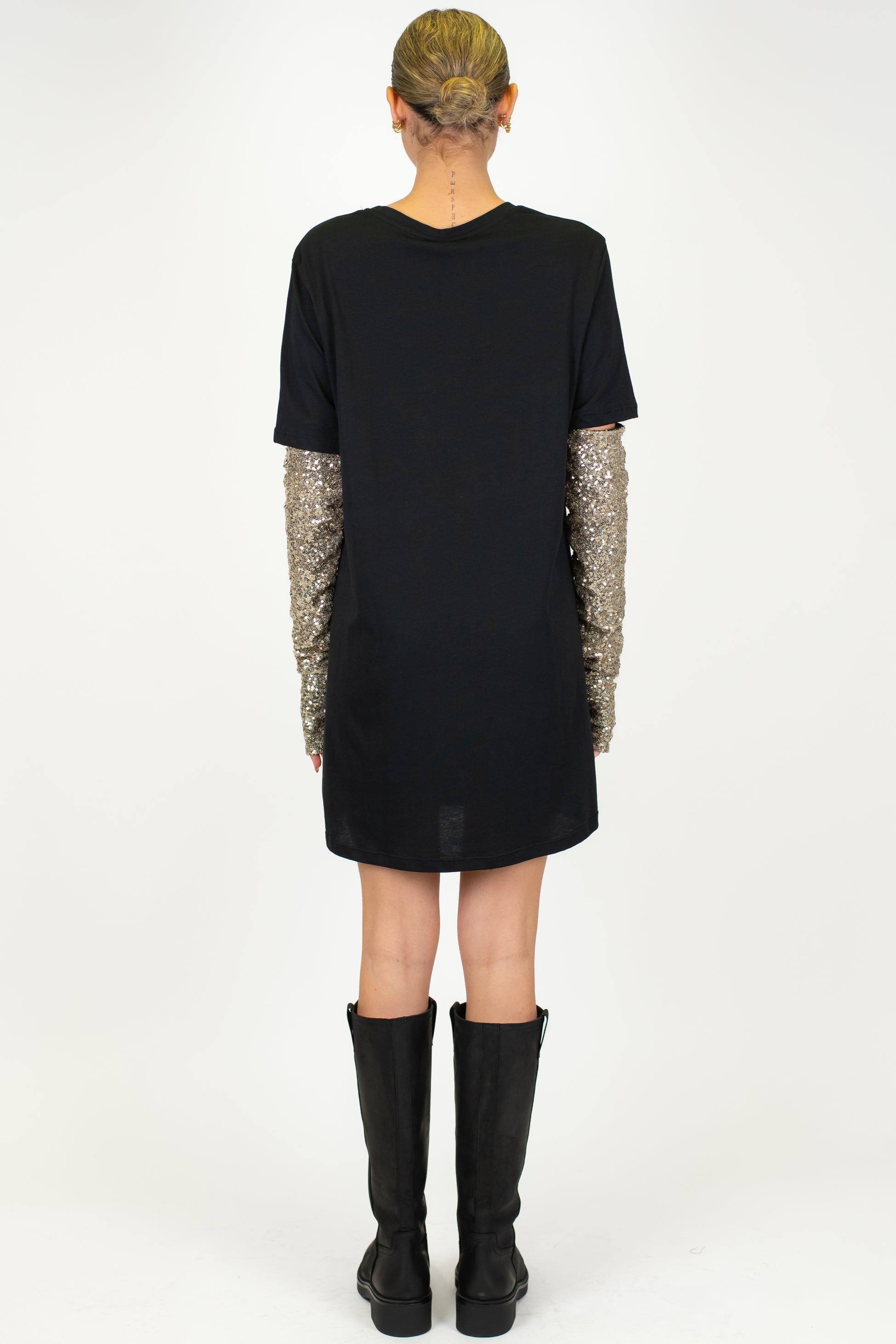 Tensione in - Abito con maniche paillettes