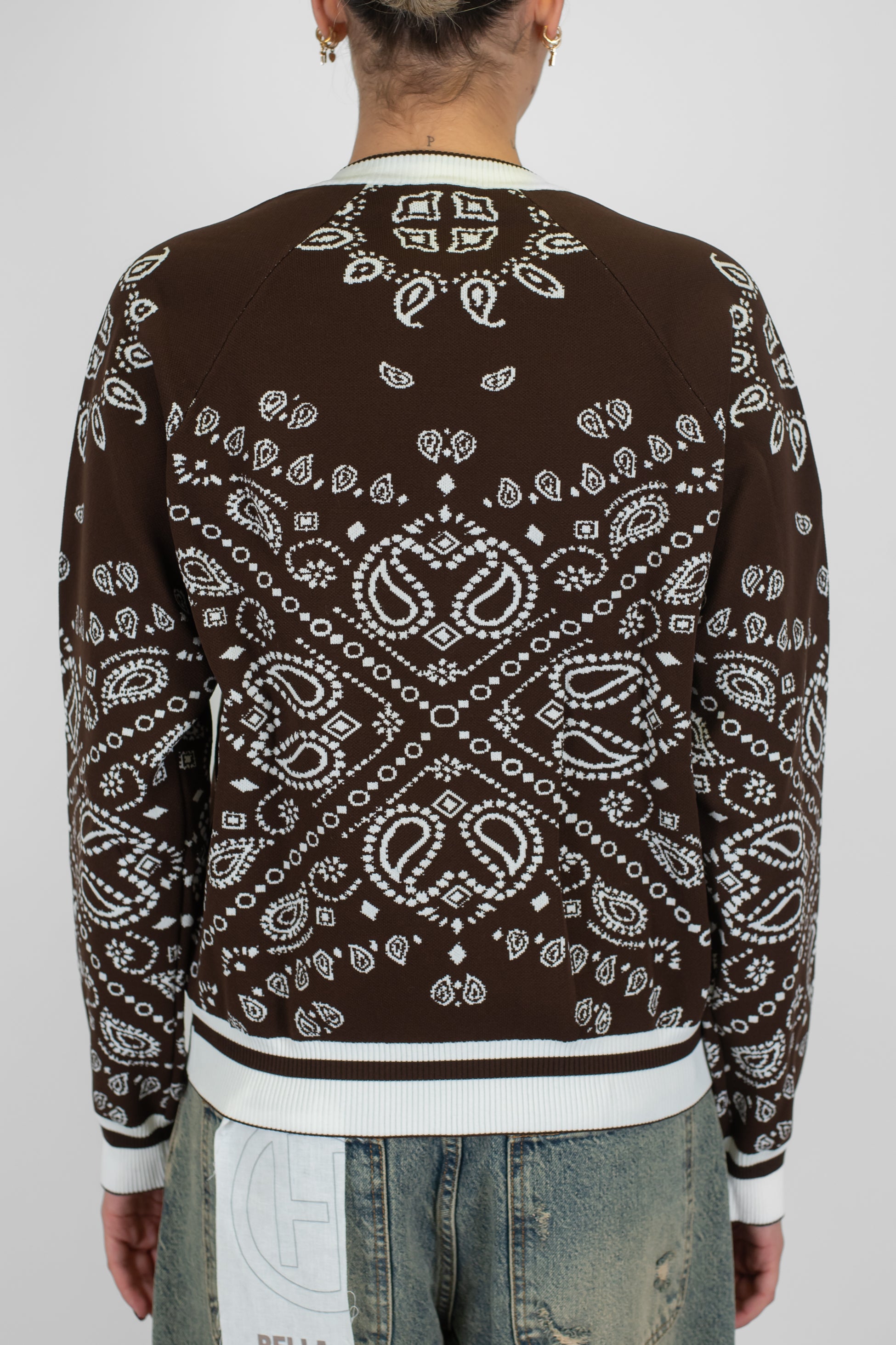 Motel - Bomber in maglia fantasia bandana