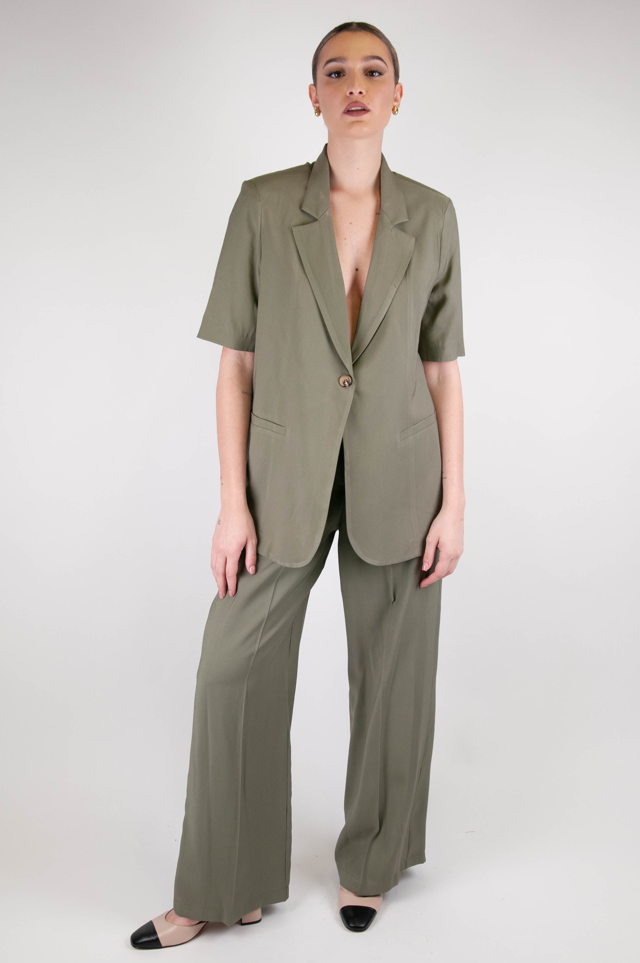 Tension in - Palazzo trousers with elastic on the back