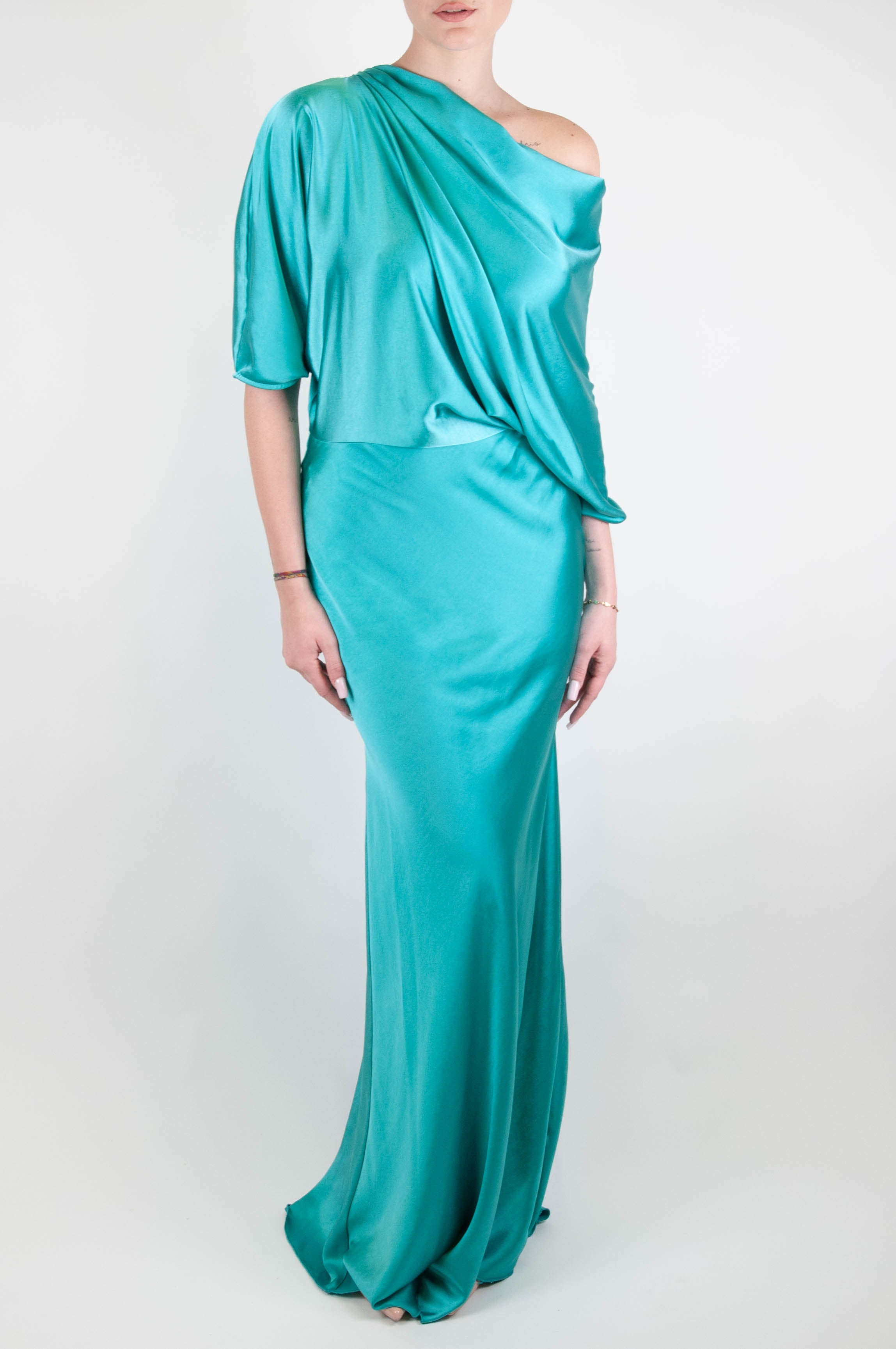 Souvenir - Long mermaid dress in satin