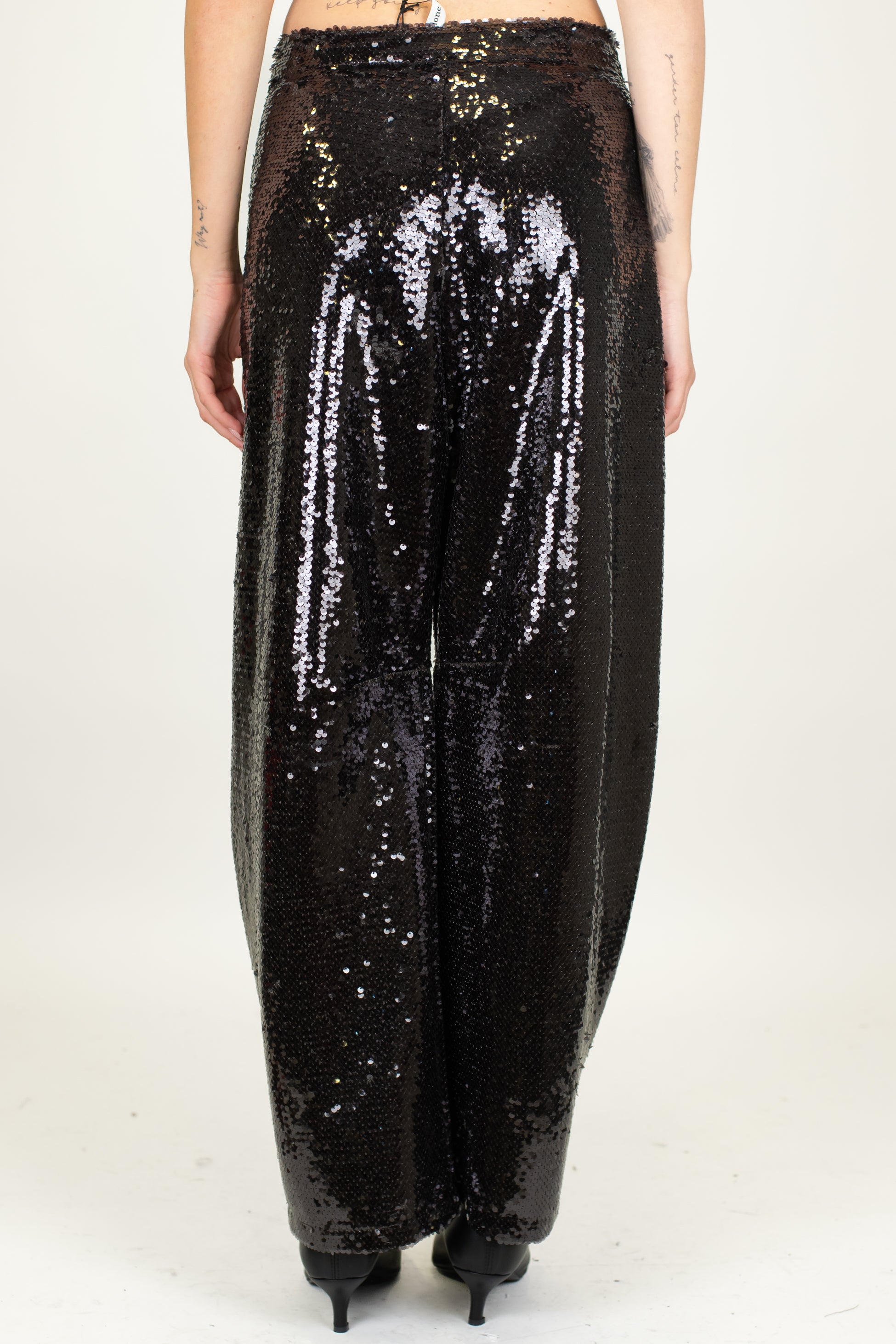 Tensione in - Pantalone balloon in paillettes