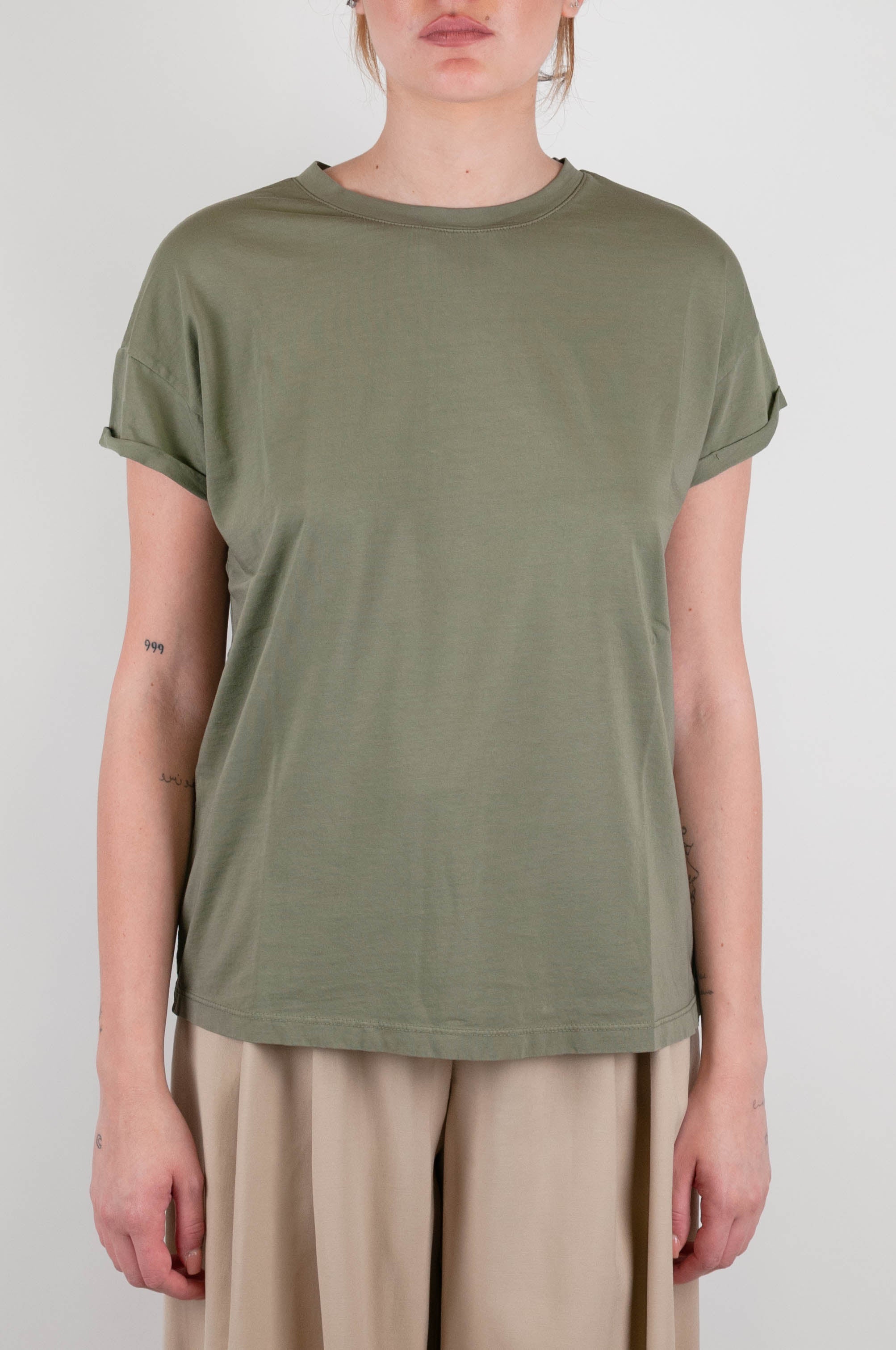 Tensione in - T-shirt basic girocollo in cotone