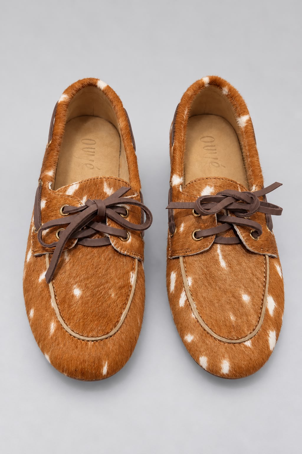 Ovyè - Mocassino in cavallino animalier