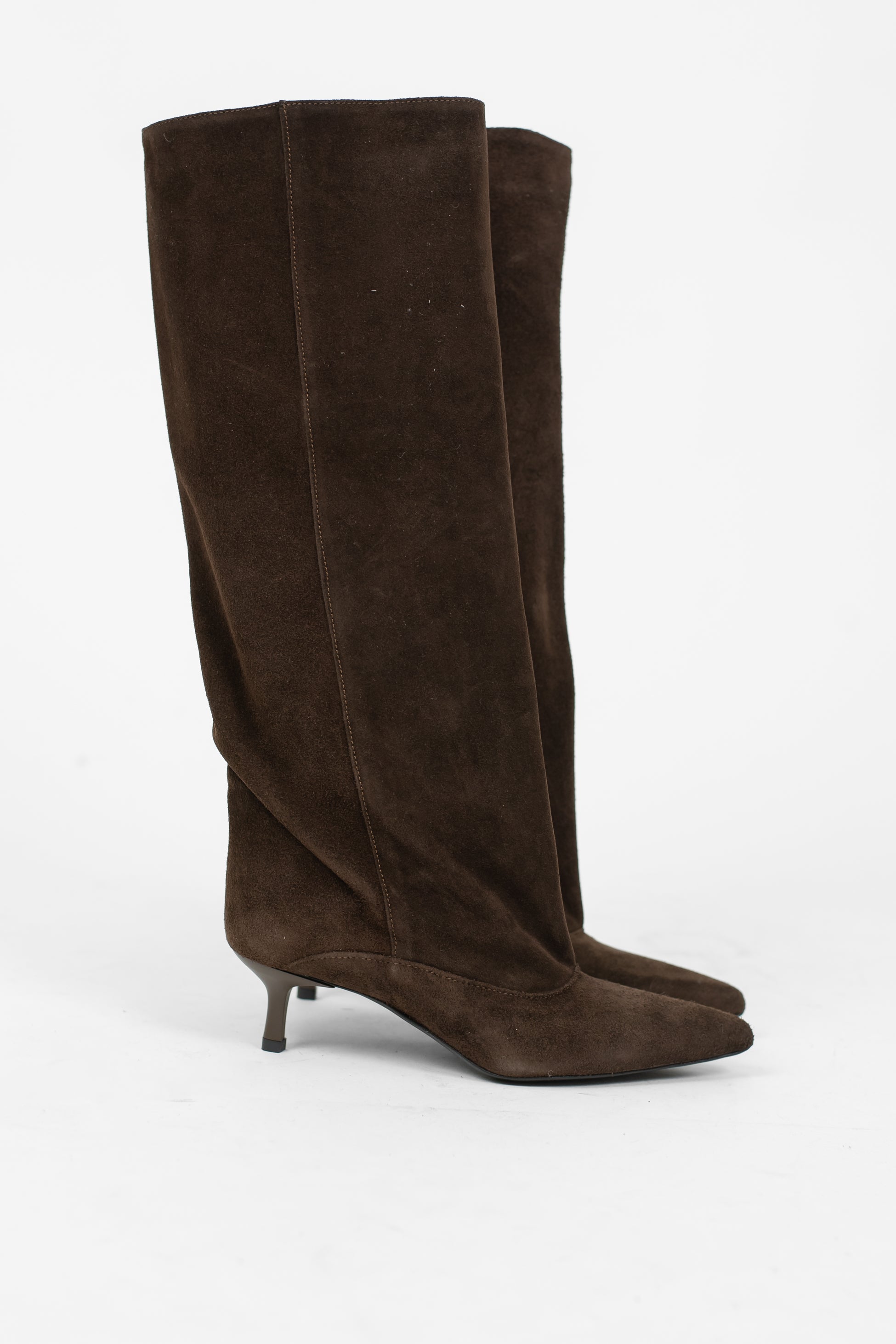 Ovyé - Stivale alto in camoscio con tacchetto