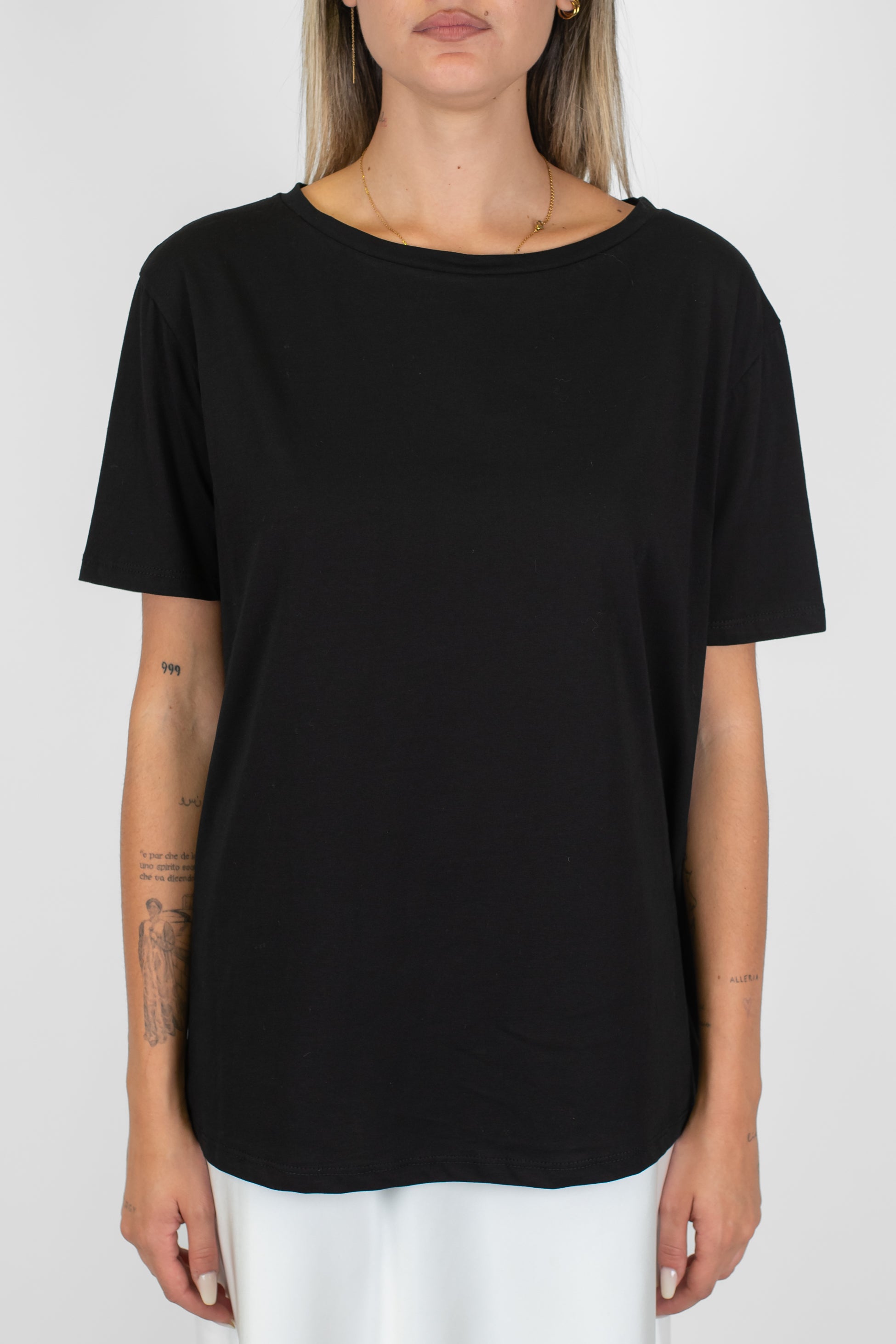 Tensione in - T-shirt girocollo over