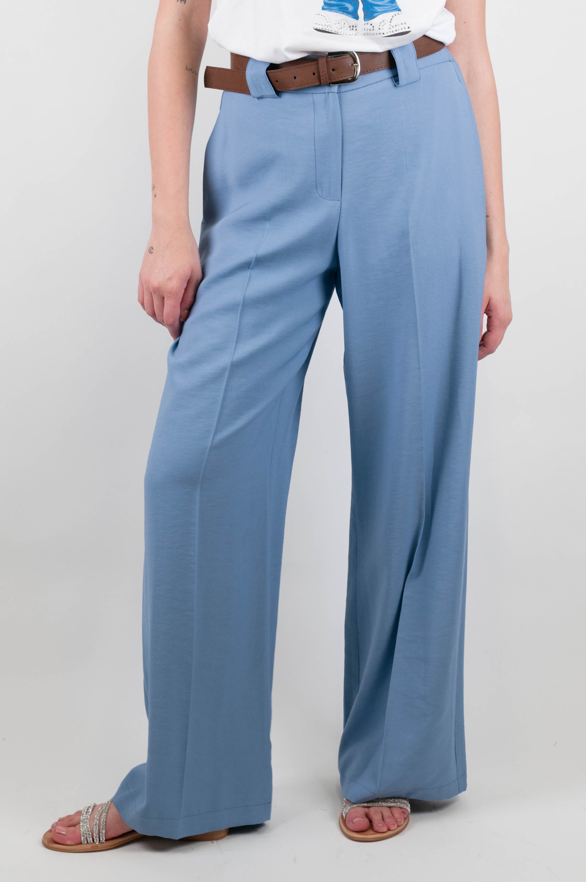 Tension in - Palazzo trousers with elastic on the back