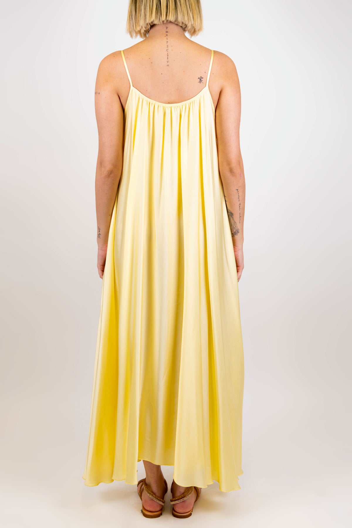 Motel - Abito lungo in viscosa con bretelline