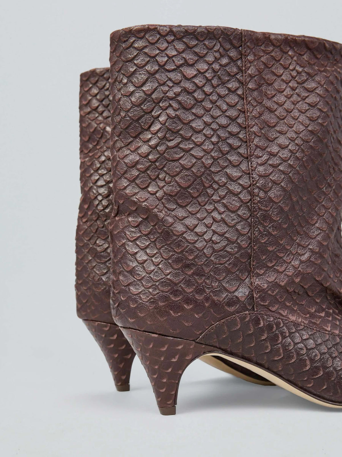 Ovyè - Stivaletto in pelle snake