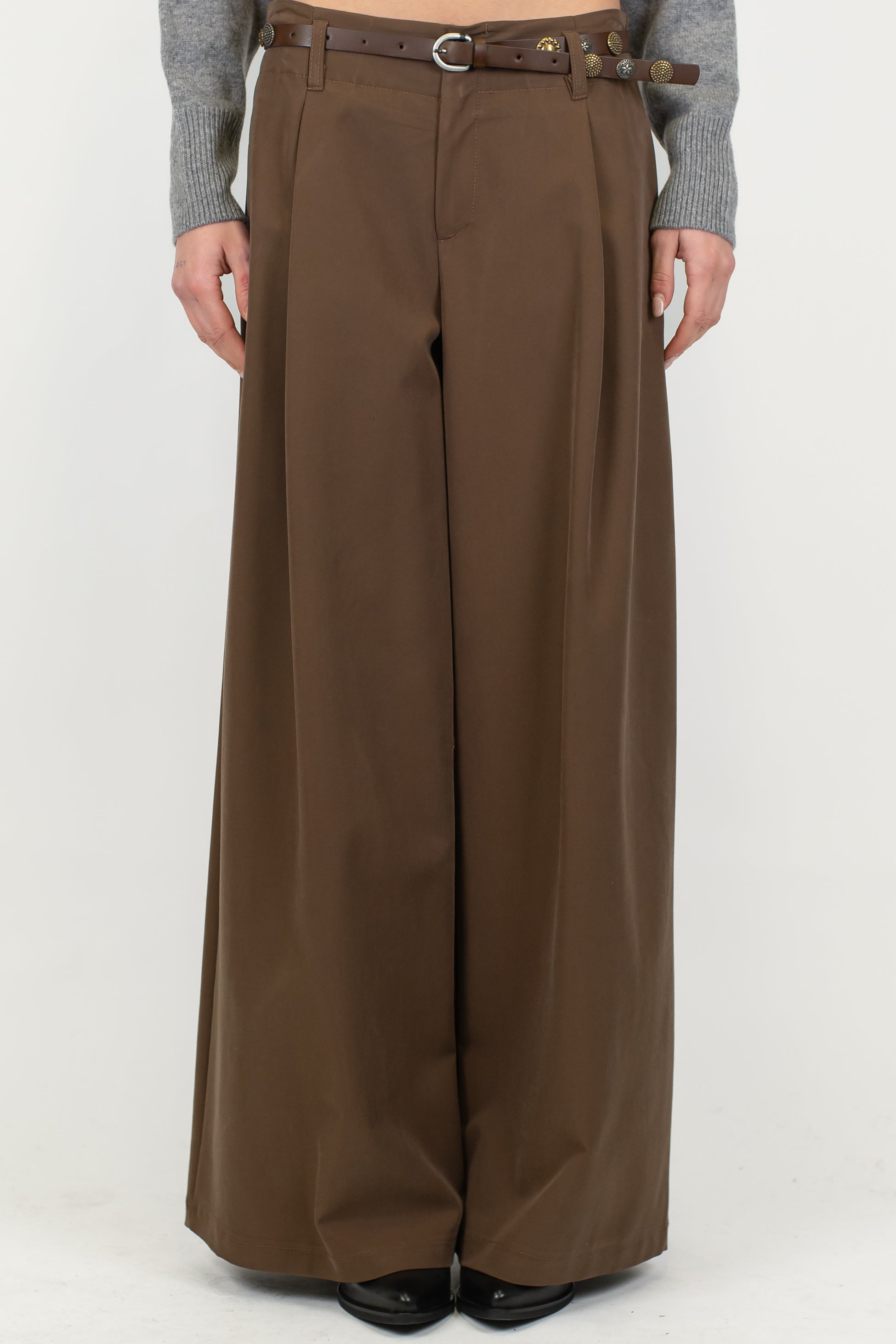 Tensione in - Pantalone palazzo con pinces