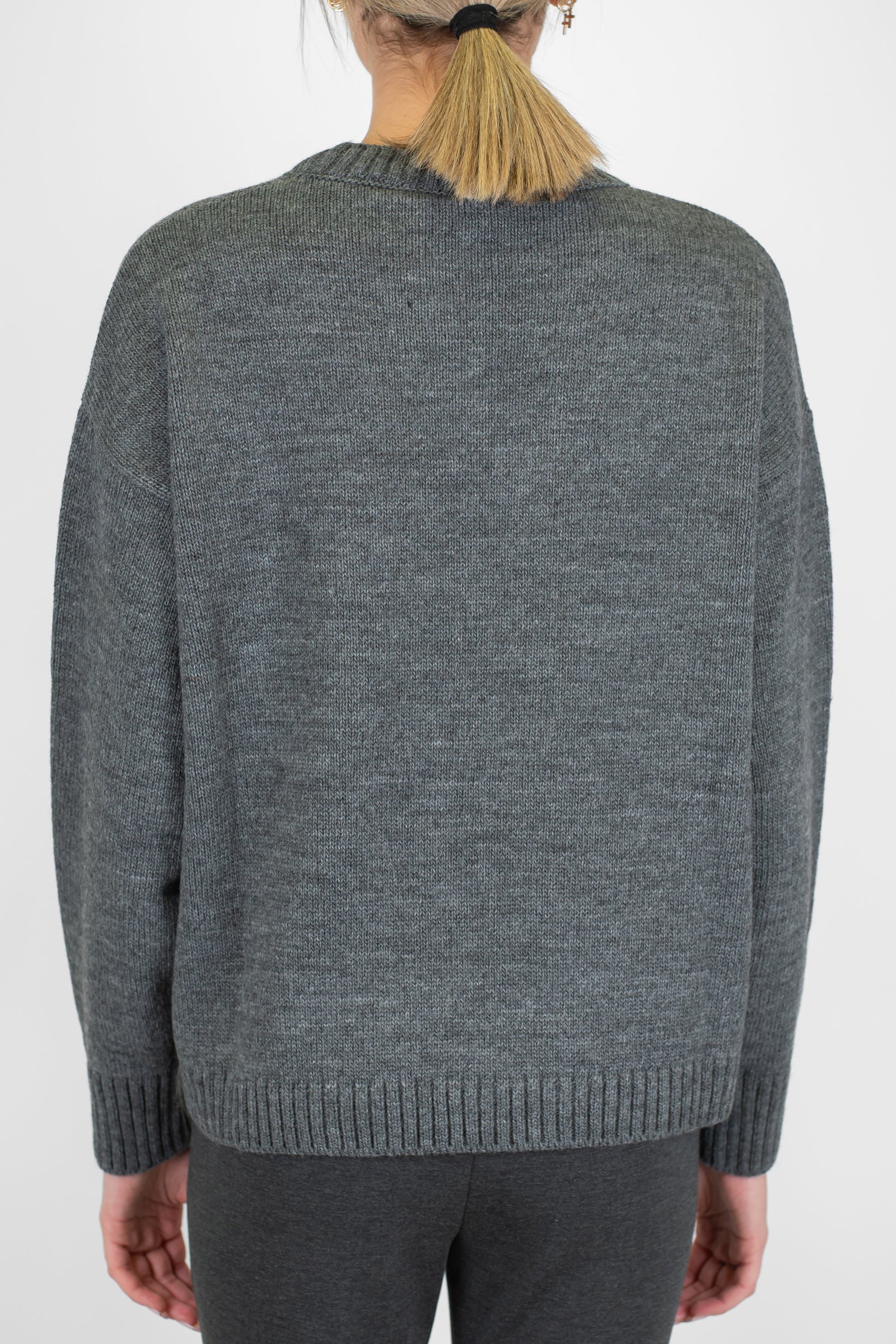 Tensione in - Maglia con scritta in misto lana/cashmere