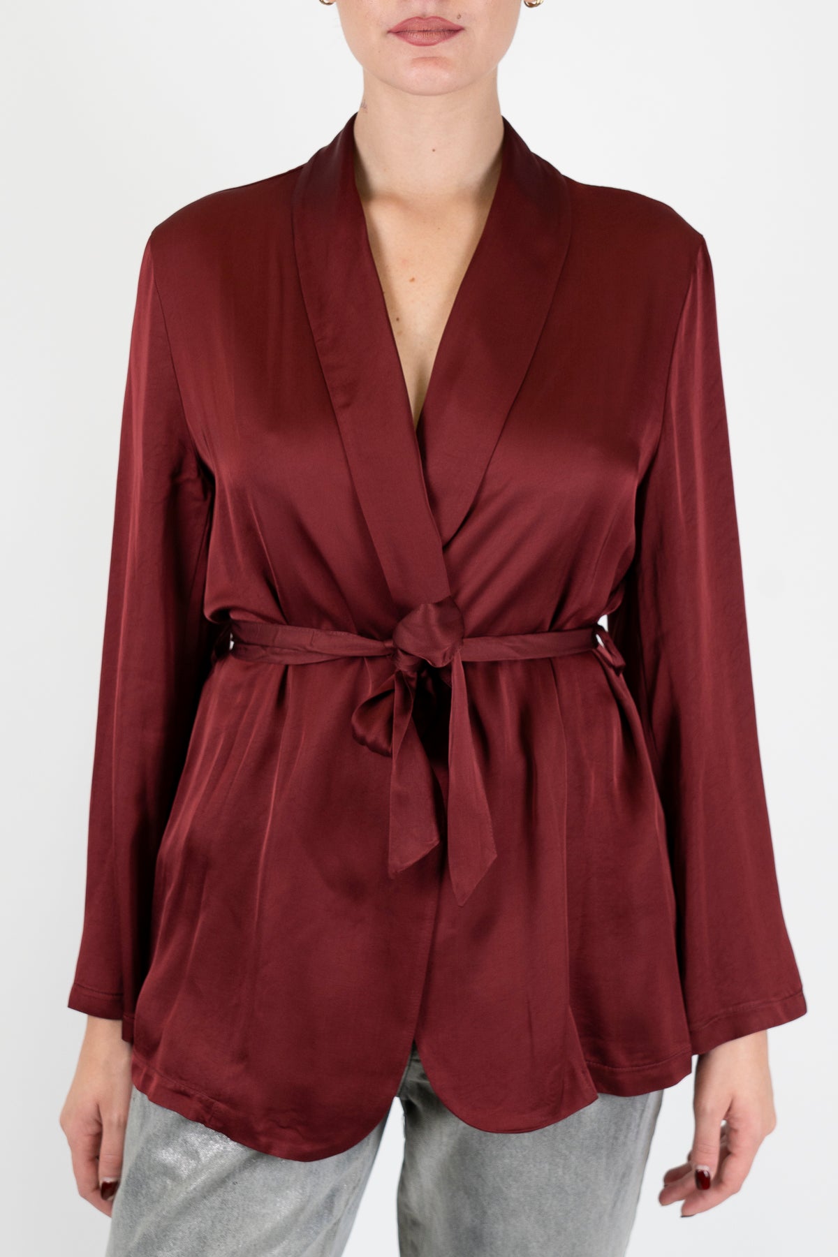 Tensione in - Camicia kimono in viscosa