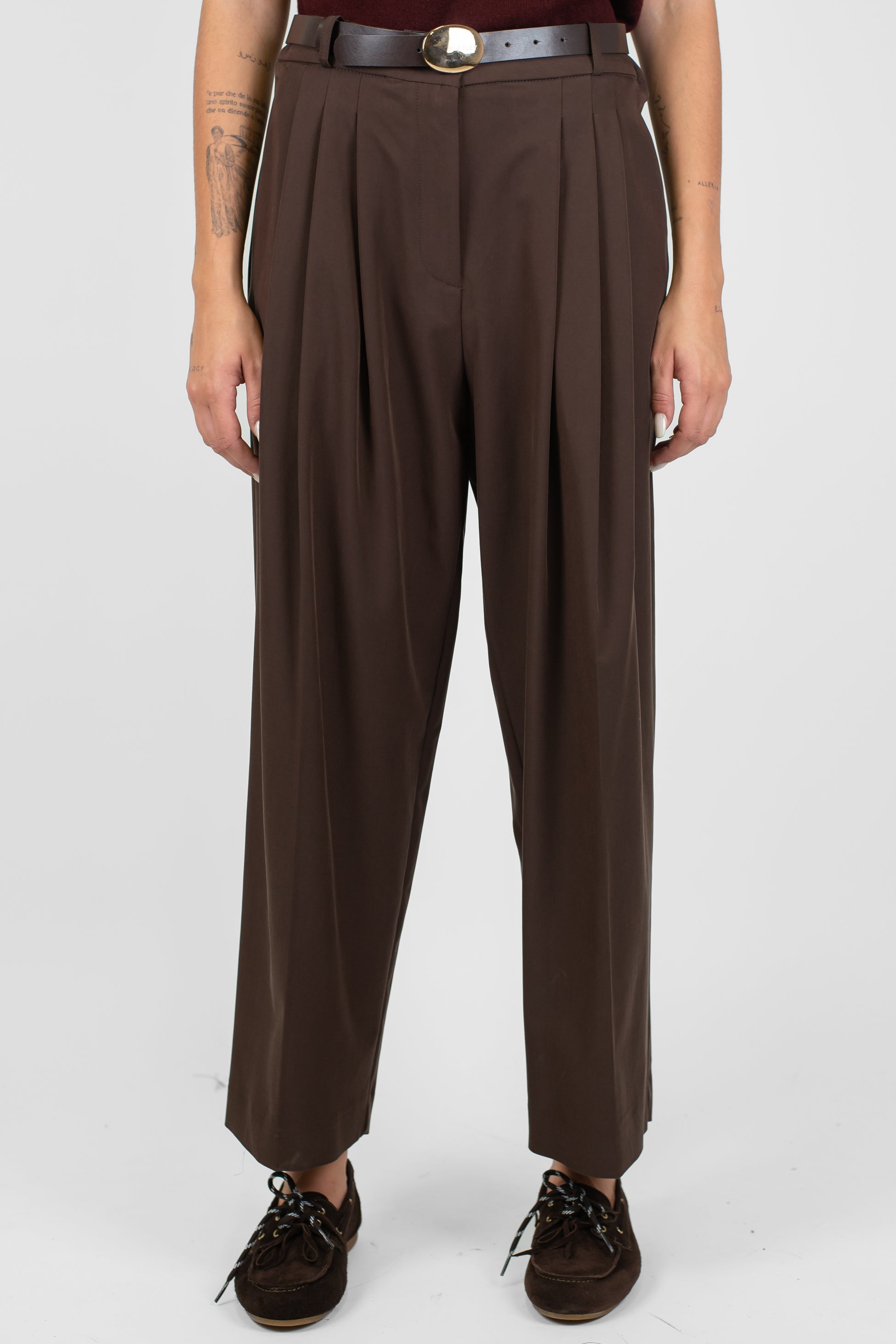 Maryley - Pantalone regular con pinces