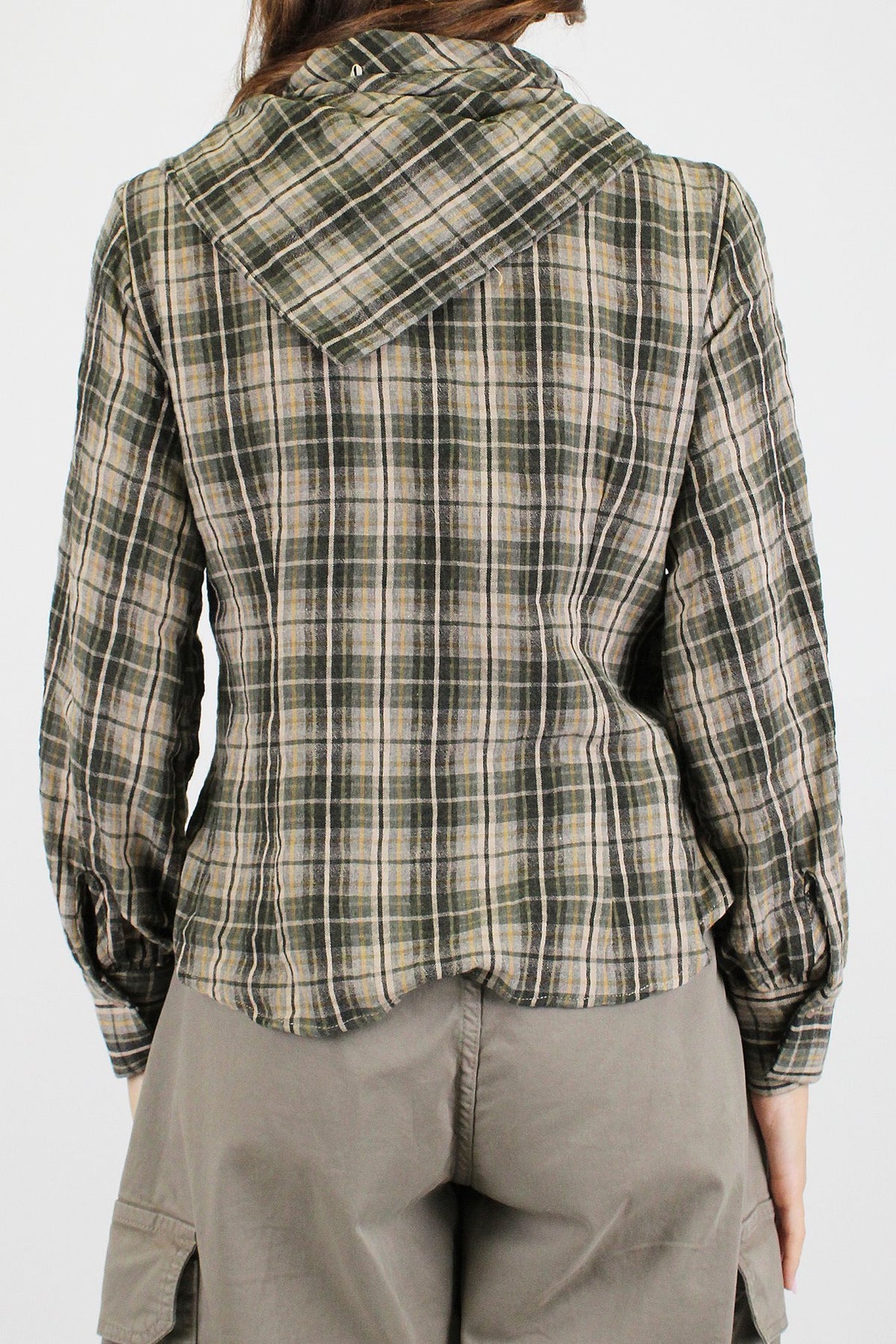 Dixie - Camicia fantasia check con bandana