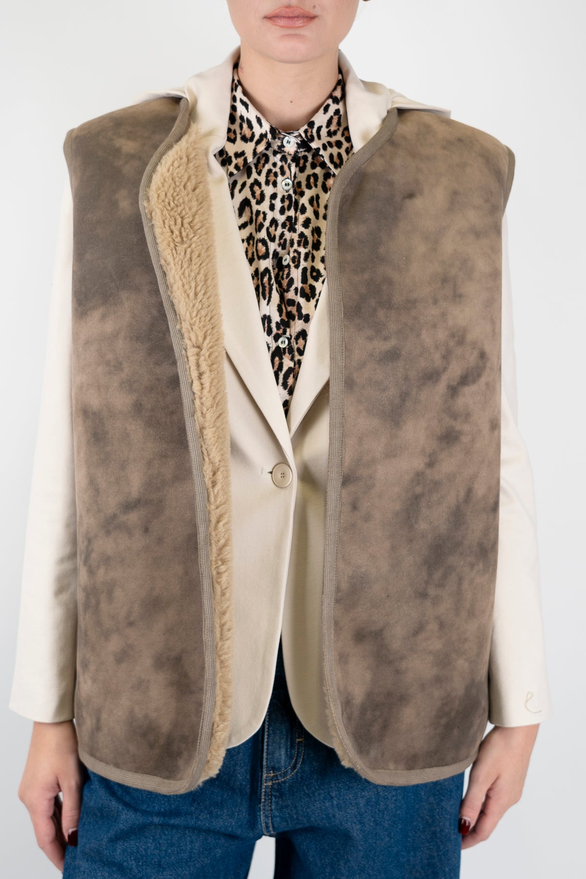 Haveone - Gilet ecomontone privo di bottoni