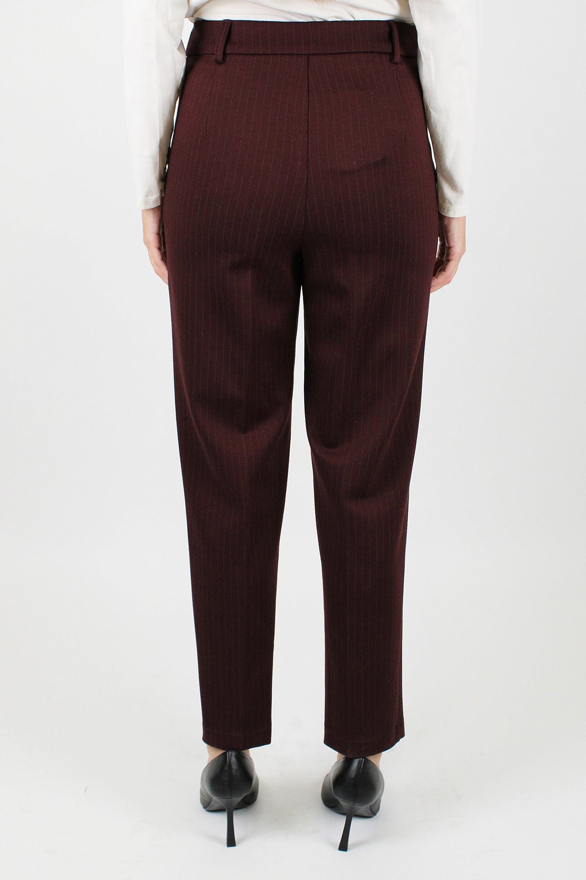 Motel - Pantalone slim gessato