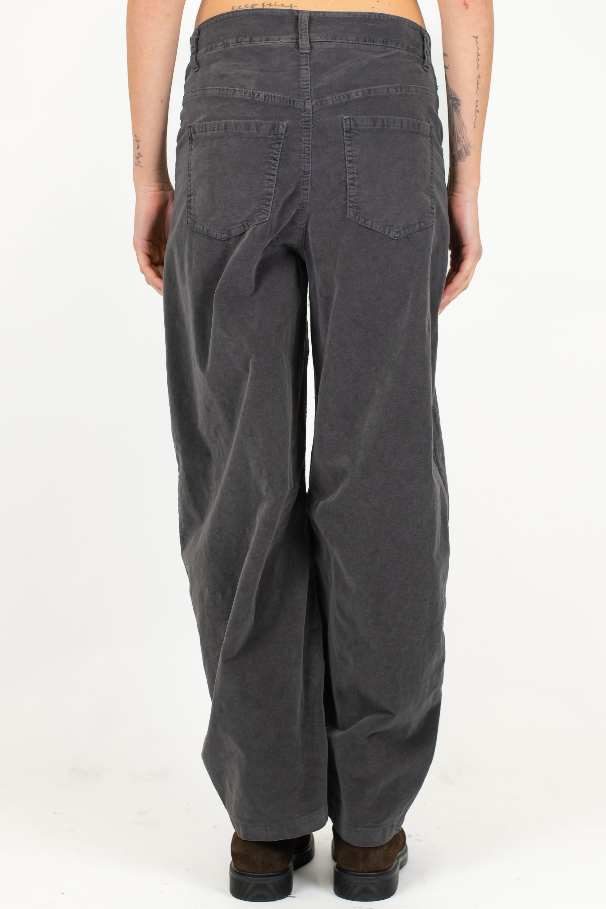 Haveone - Pantalone balloon in velluto liscio