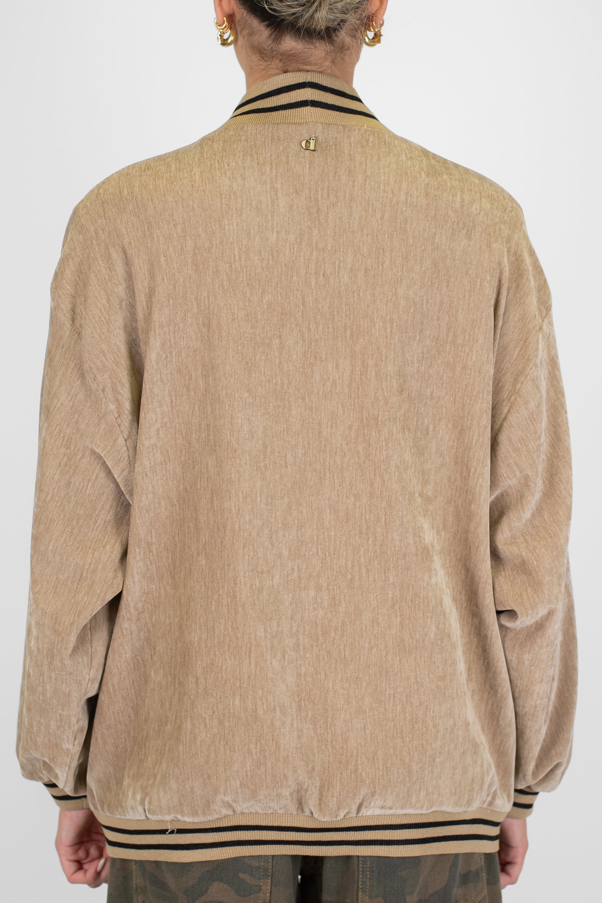 Dixie - Bomber over con profili elastici e tasche laterali