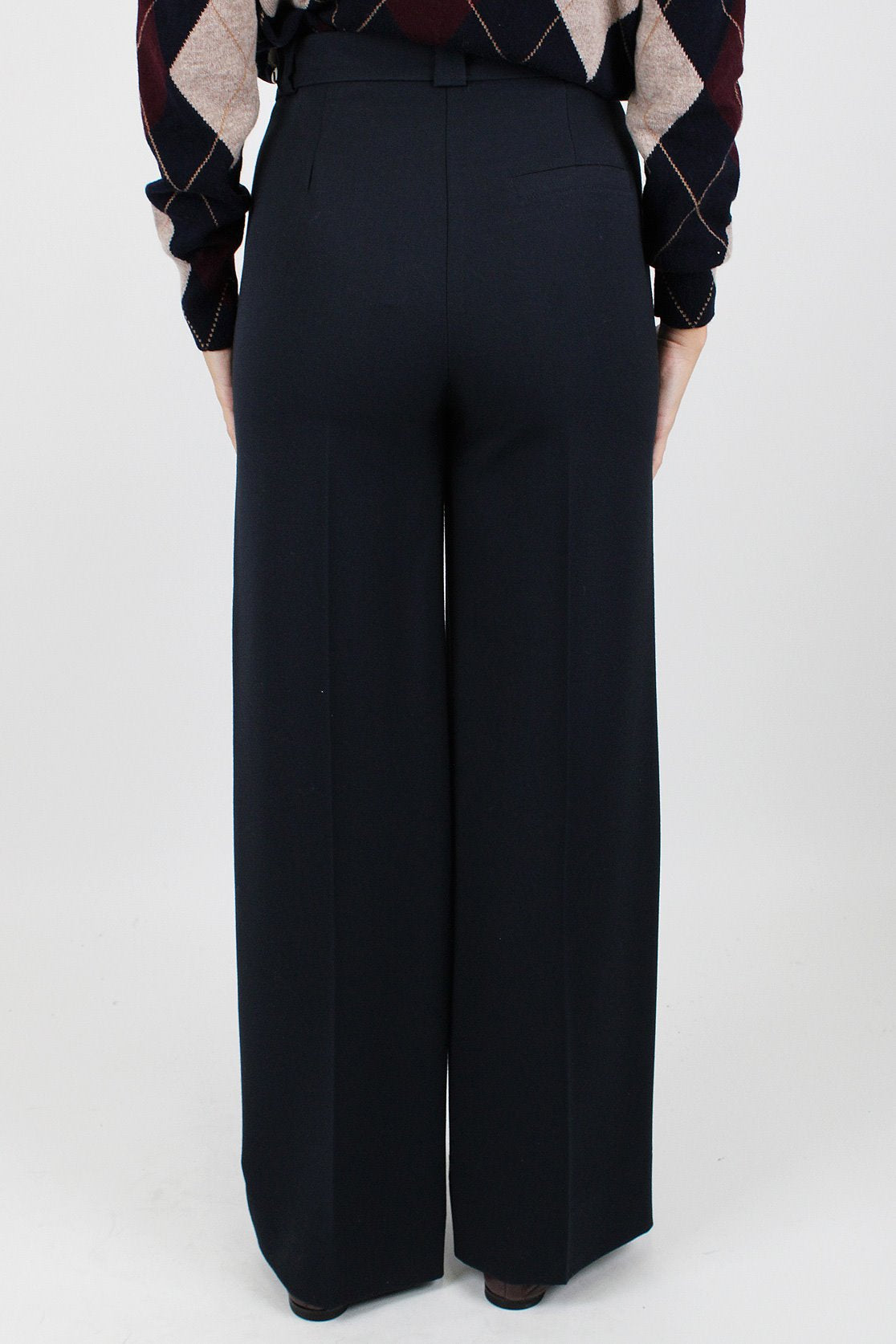 Maryley - Pantalone palazzo tasche a filo