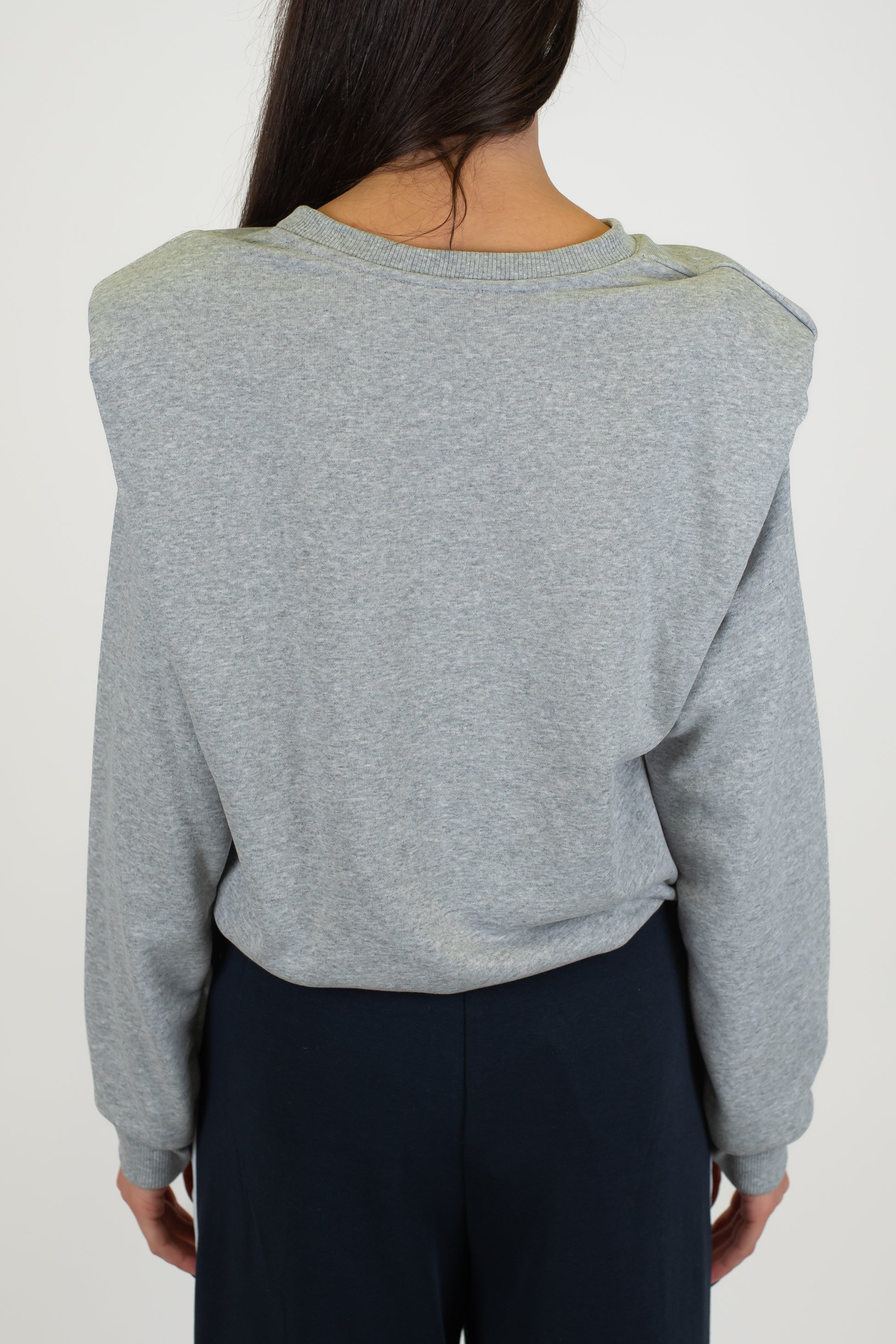 Dixie - Felpa girocollo con spalline ed elastico sul fondo