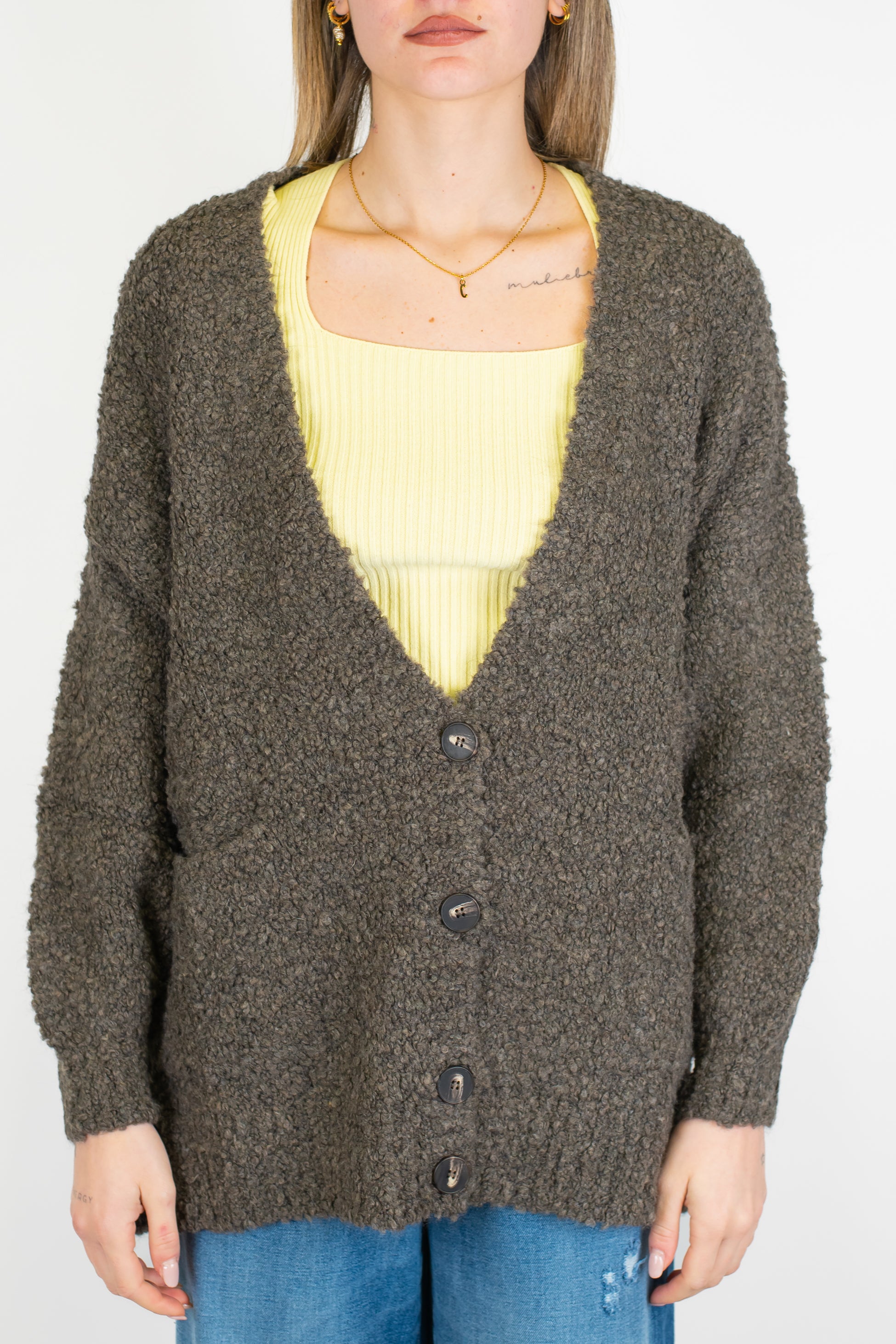 Tensione in - Cardigan over in misto lana