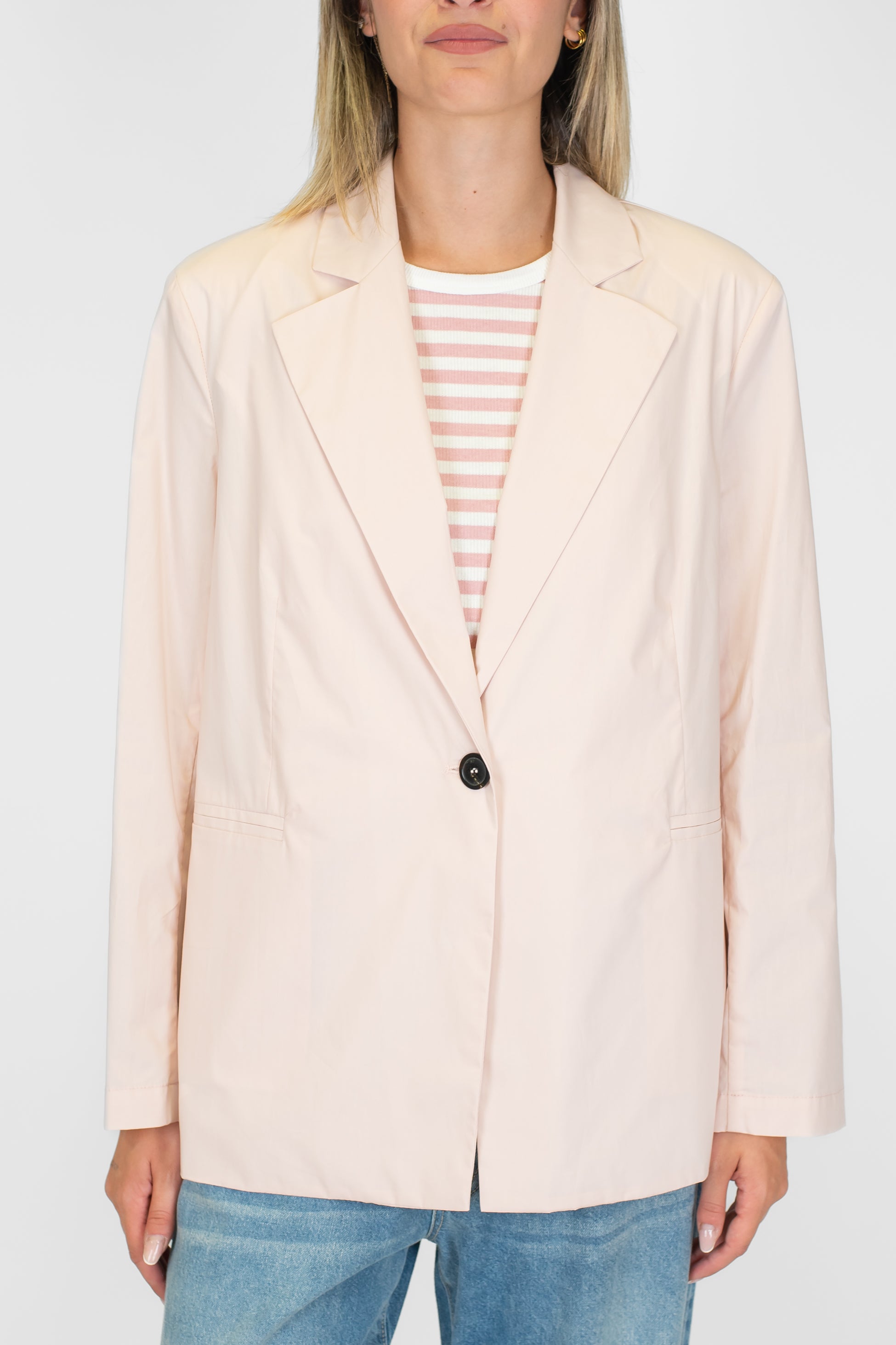 Maryley - Giacca monopetto sfoderata in tela paracadute